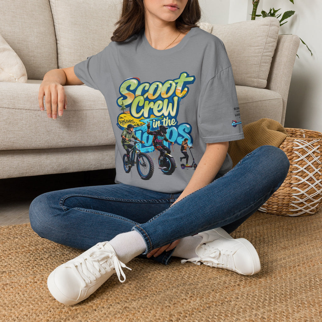 Scoot Crew Graphic Tee — "Scoot Crew in the" Scooter Skateboard Bike Design