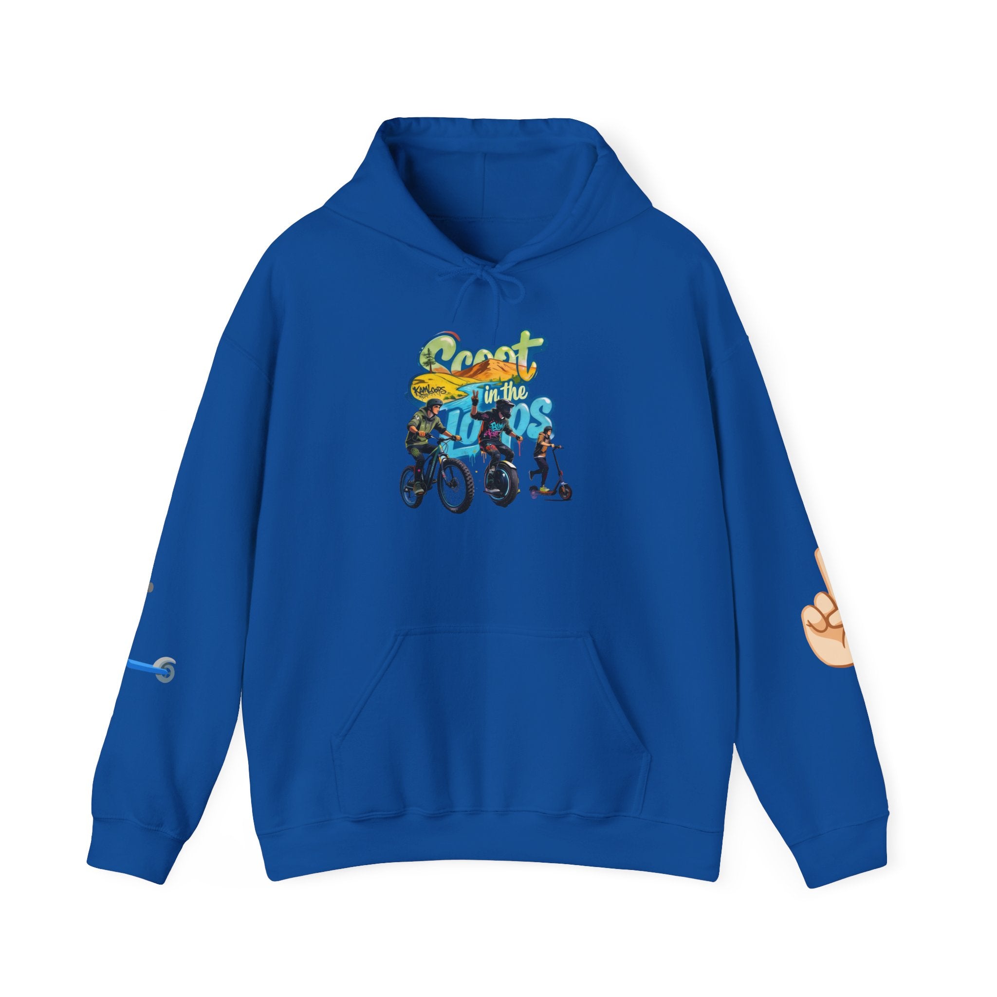 Rider Peace Sign Hoodie — Motorcycle & Scooter Graphic Pullover
