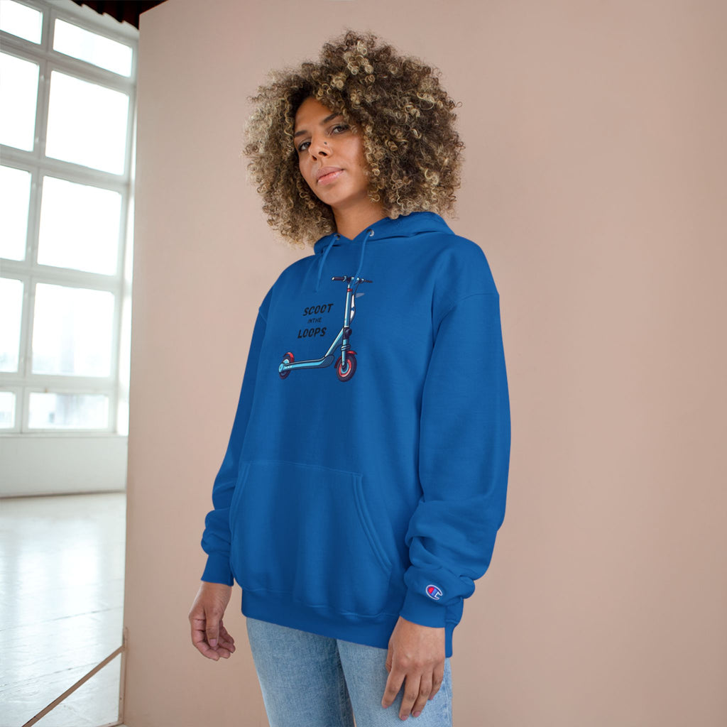 Scoot and Loops Hoodie – Electric Scooter Rider Peace Sign Pullover