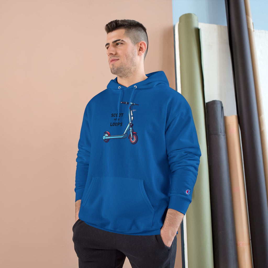 Scoot and Loops Hoodie – Electric Scooter Rider Peace Sign Pullover