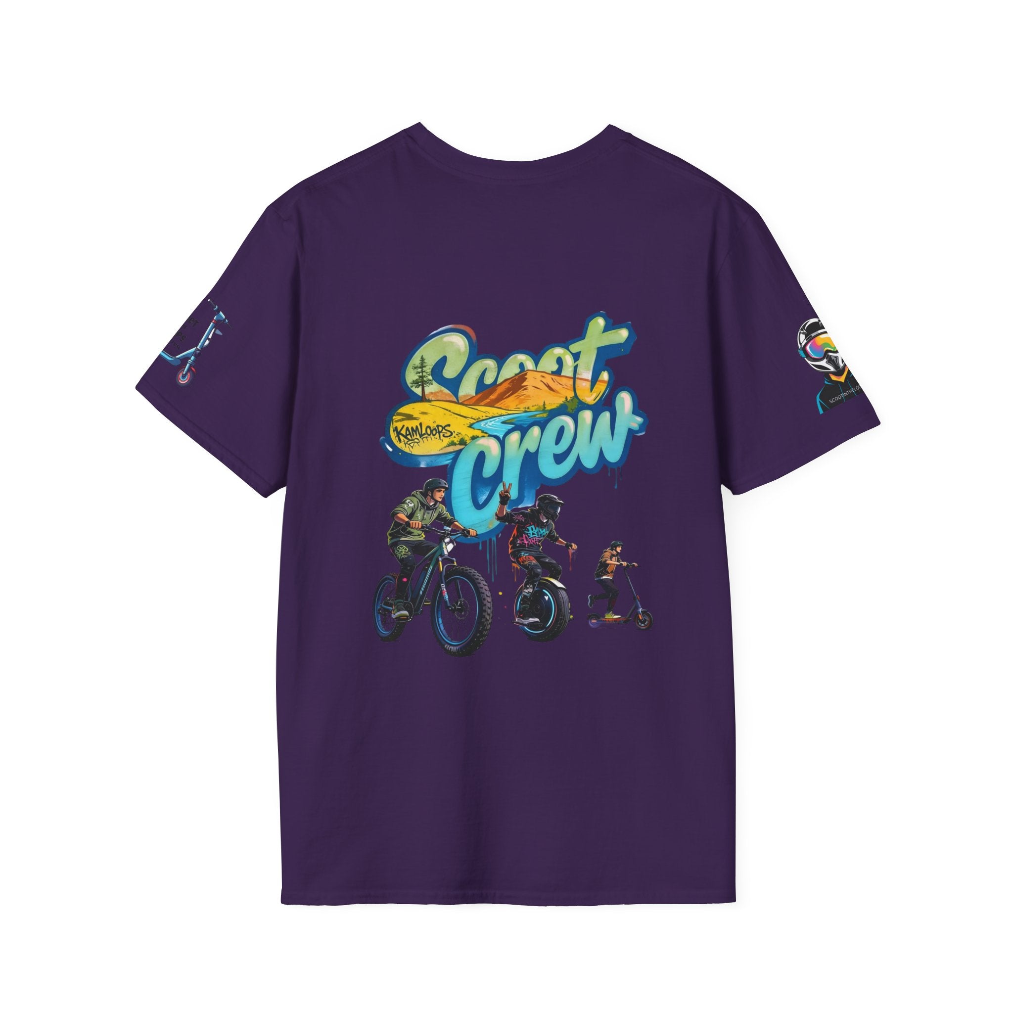 Scoot Crew Graphic Tee — "Scoot Crew in the" Scooter Skateboard Bike Design