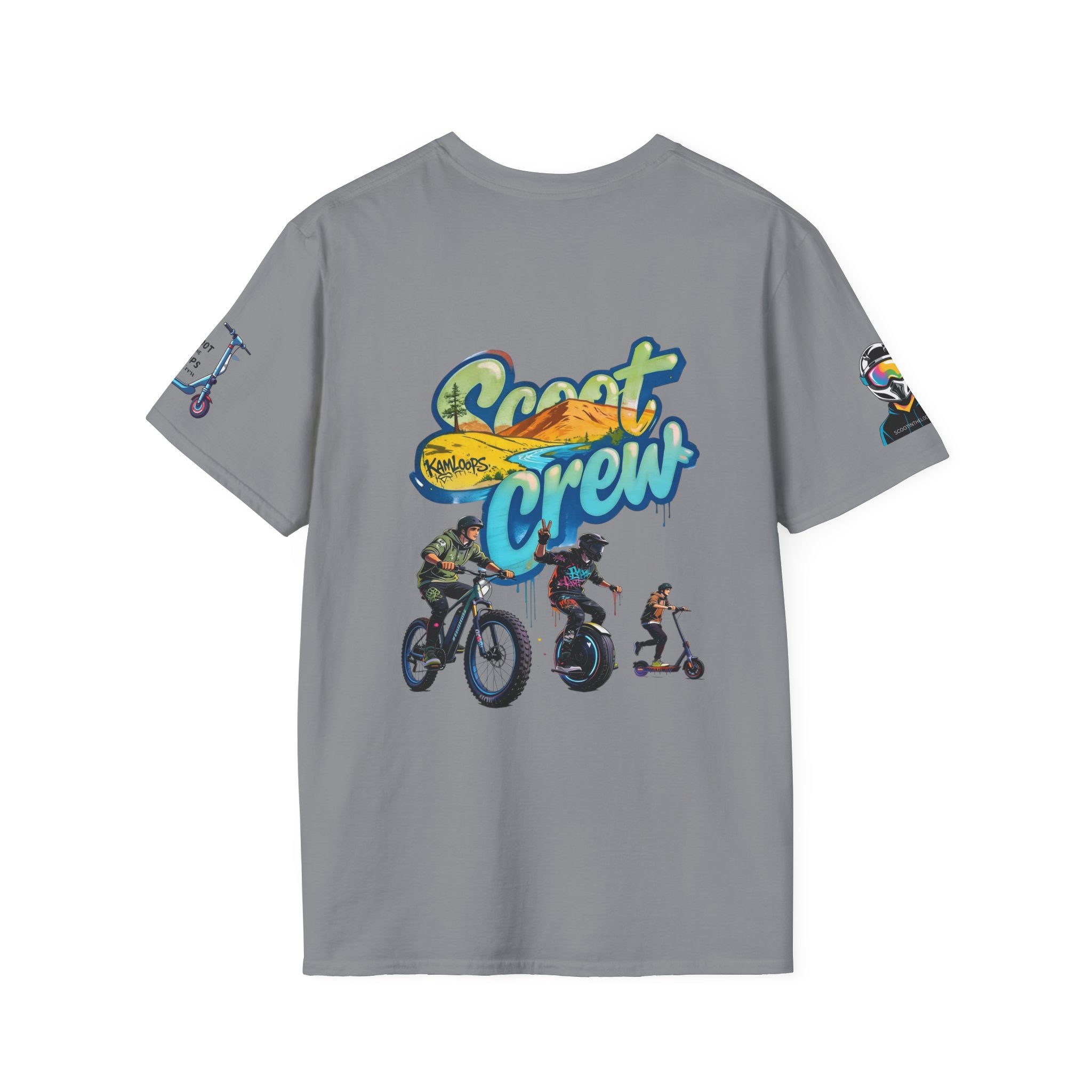 Scoot Crew Graphic Tee — "Scoot Crew in the" Scooter Skateboard Bike Design