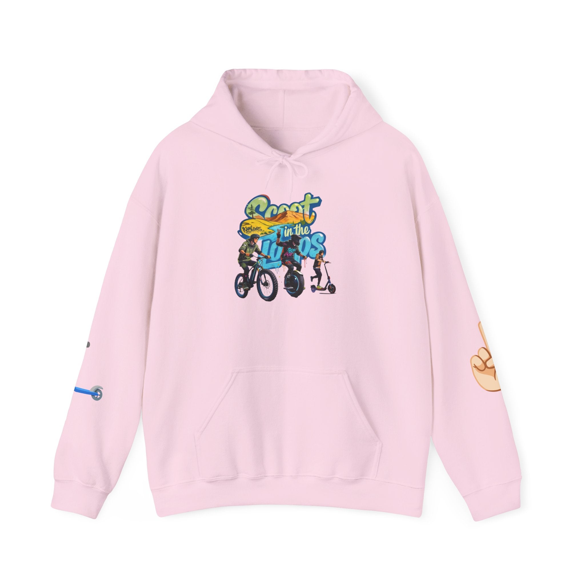 Rider Peace Sign Hoodie — Motorcycle & Scooter Graphic Pullover