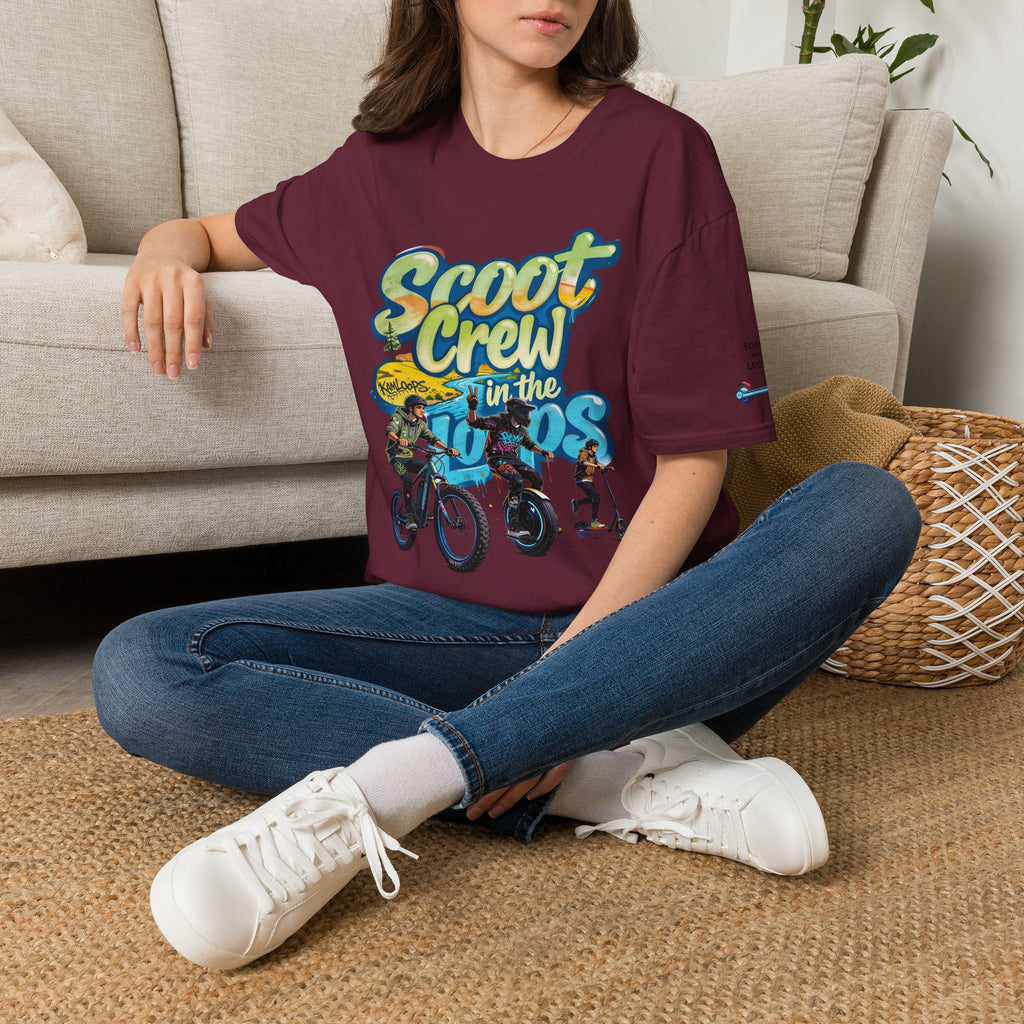 Scoot Crew Graphic Tee — "Scoot Crew in the" Scooter Skateboard Bike Design