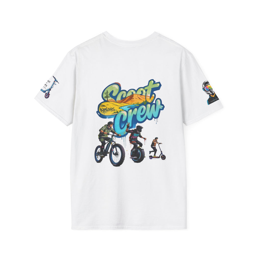 Scoot Crew Graphic Tee — "Scoot Crew in the" Scooter Skateboard Bike Design