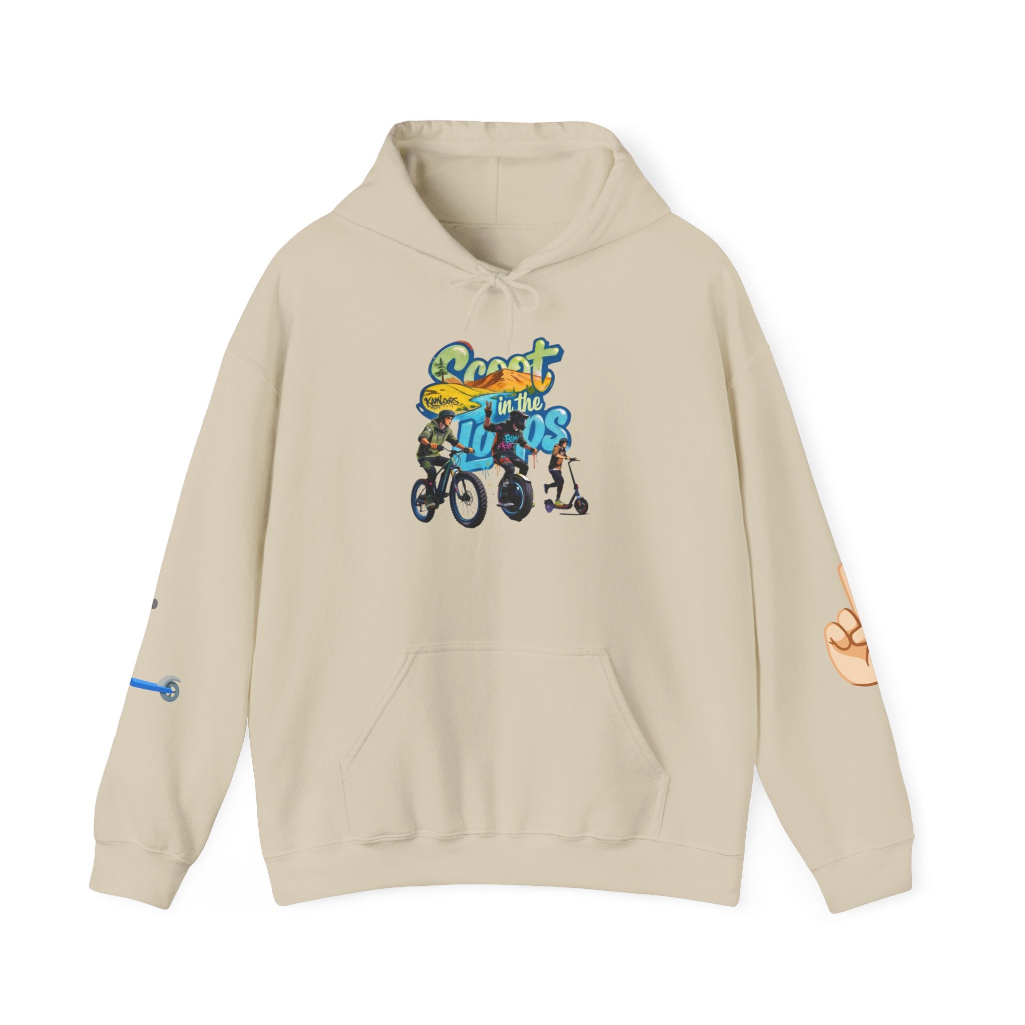 Rider Peace Sign Hoodie — Motorcycle & Scooter Graphic Pullover