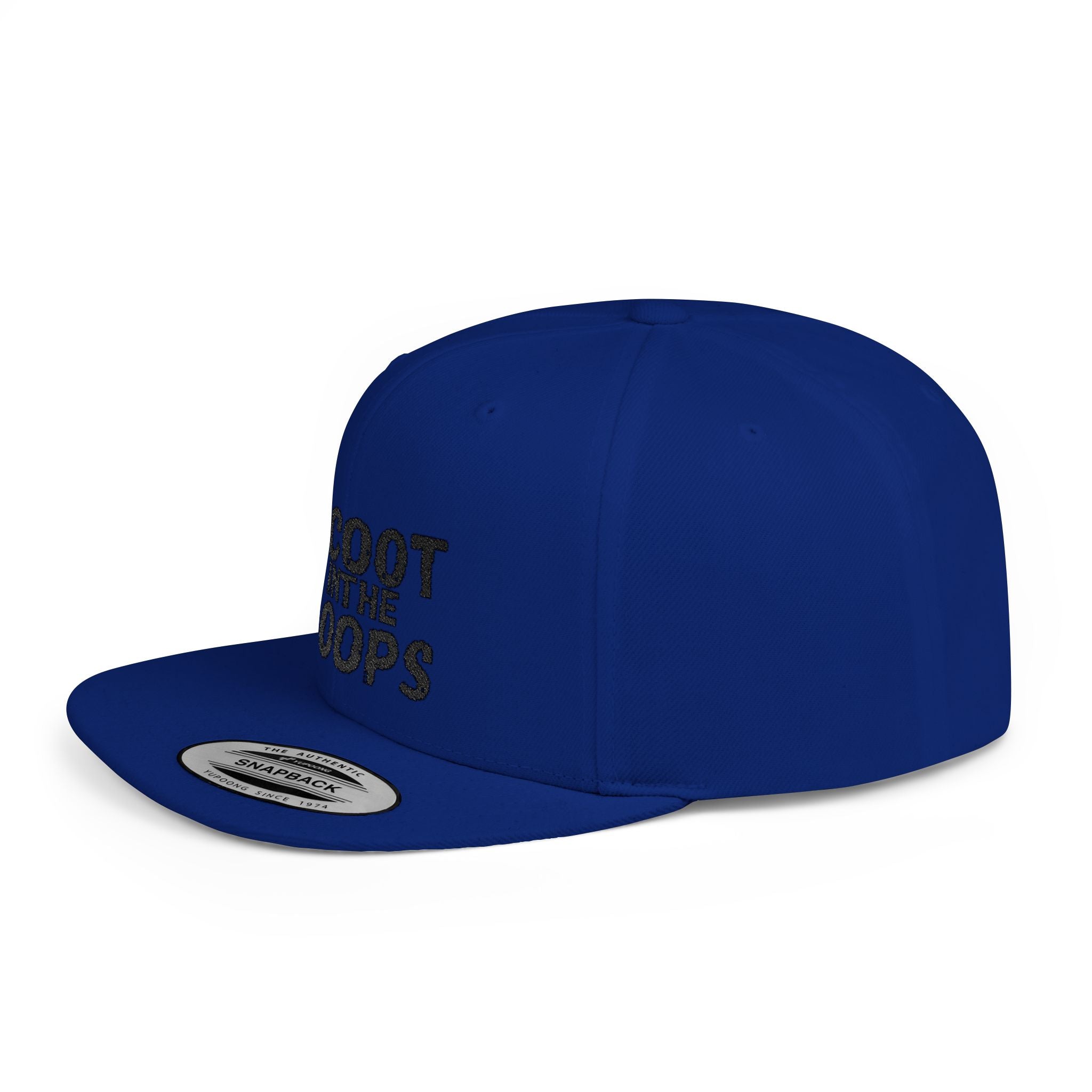 Scoot in the Loops Flat Bill Snapback Hat — Skate Scooter Streetwear Cap