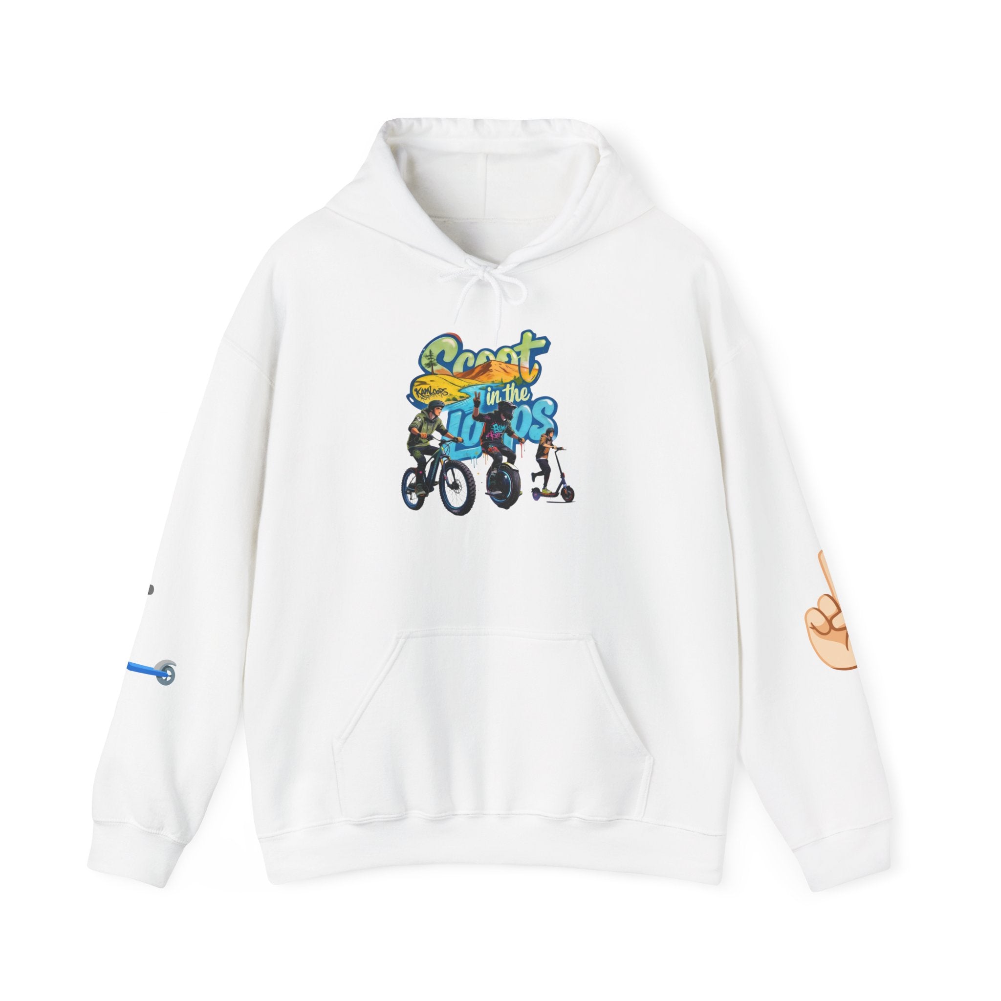 Rider Peace Sign Hoodie — Motorcycle & Scooter Graphic Pullover