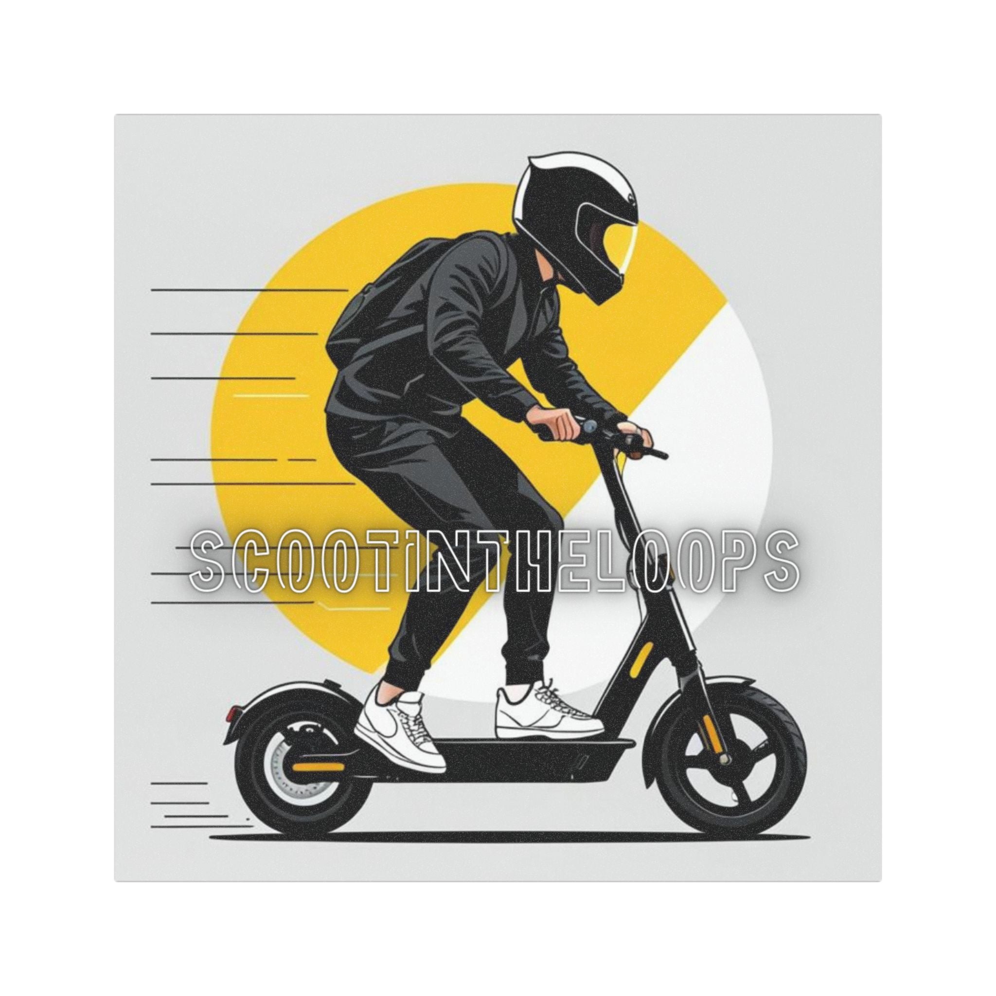 Scoot in the Loops Car Magnet