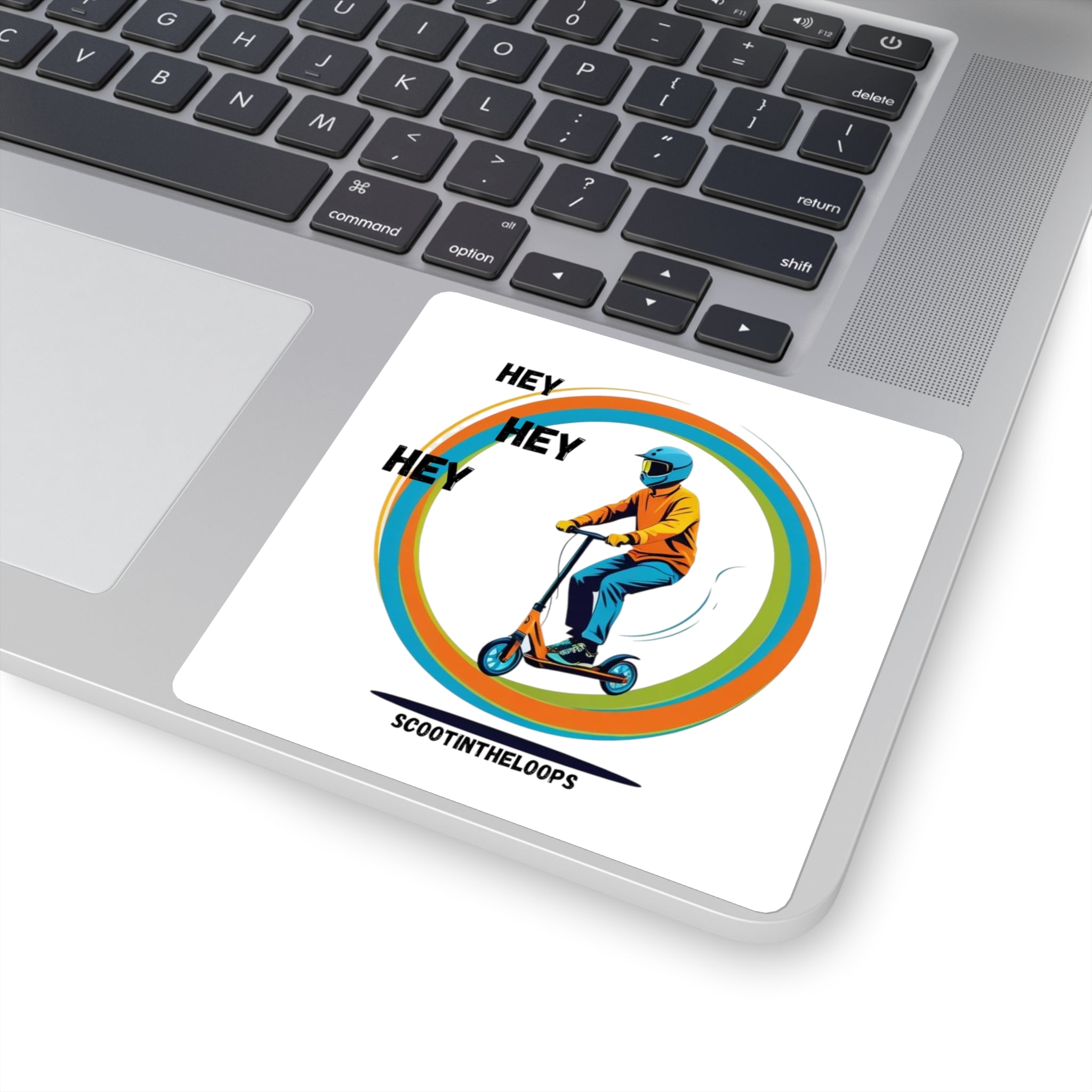 Hey Hey Hey Scoot Sticker