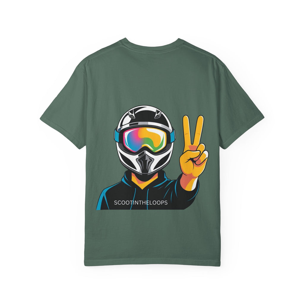 Scoot Helmet Graphic T-Shirt Peace
