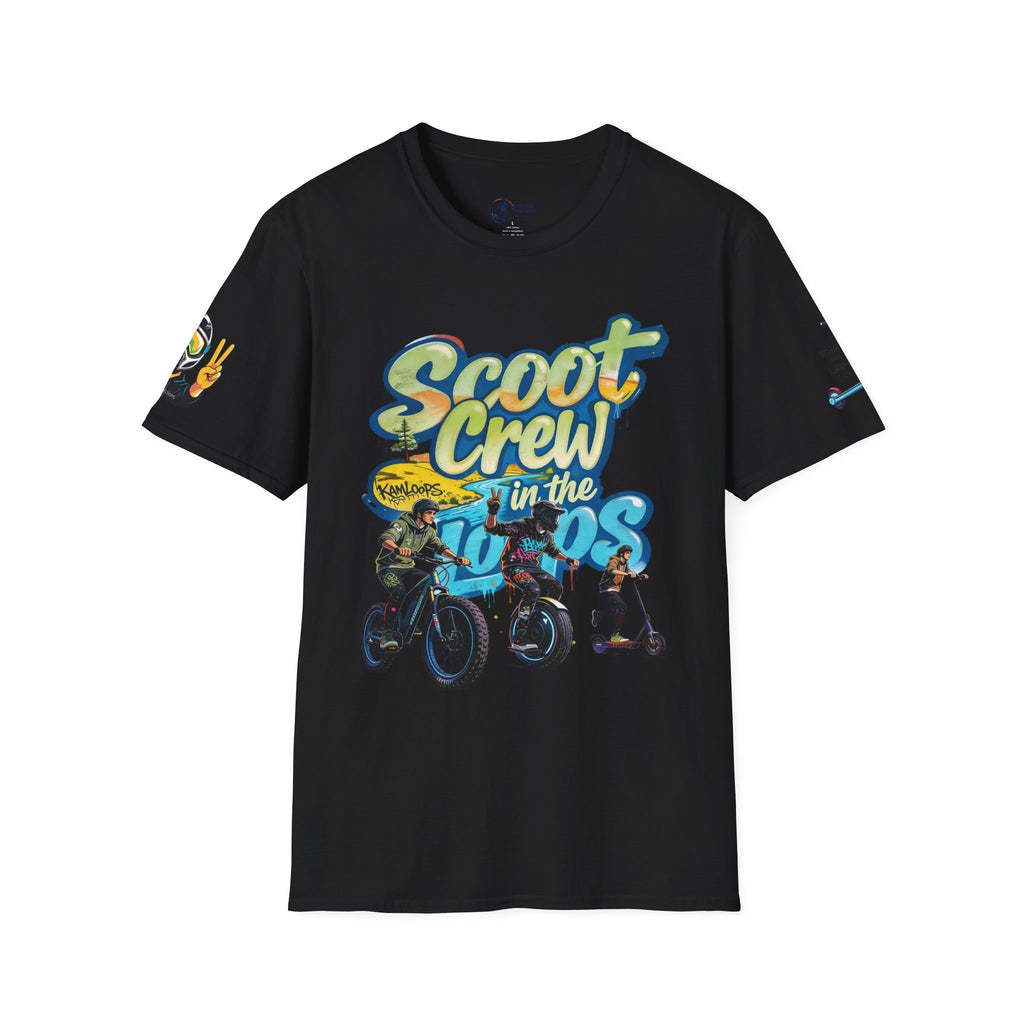 Scoot Crew Graphic Tee — "Scoot Crew in the" Scooter Skateboard Bike Design