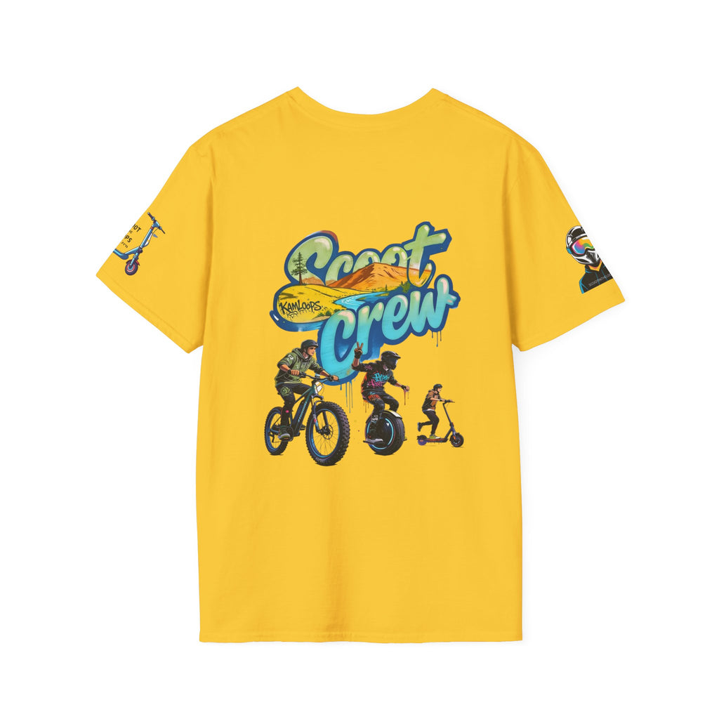 Scoot Crew Graphic Tee — "Scoot Crew in the" Scooter Skateboard Bike Design