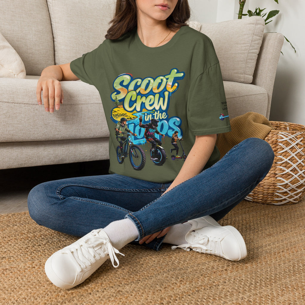 Scoot Crew Graphic Tee — "Scoot Crew in the" Scooter Skateboard Bike Design