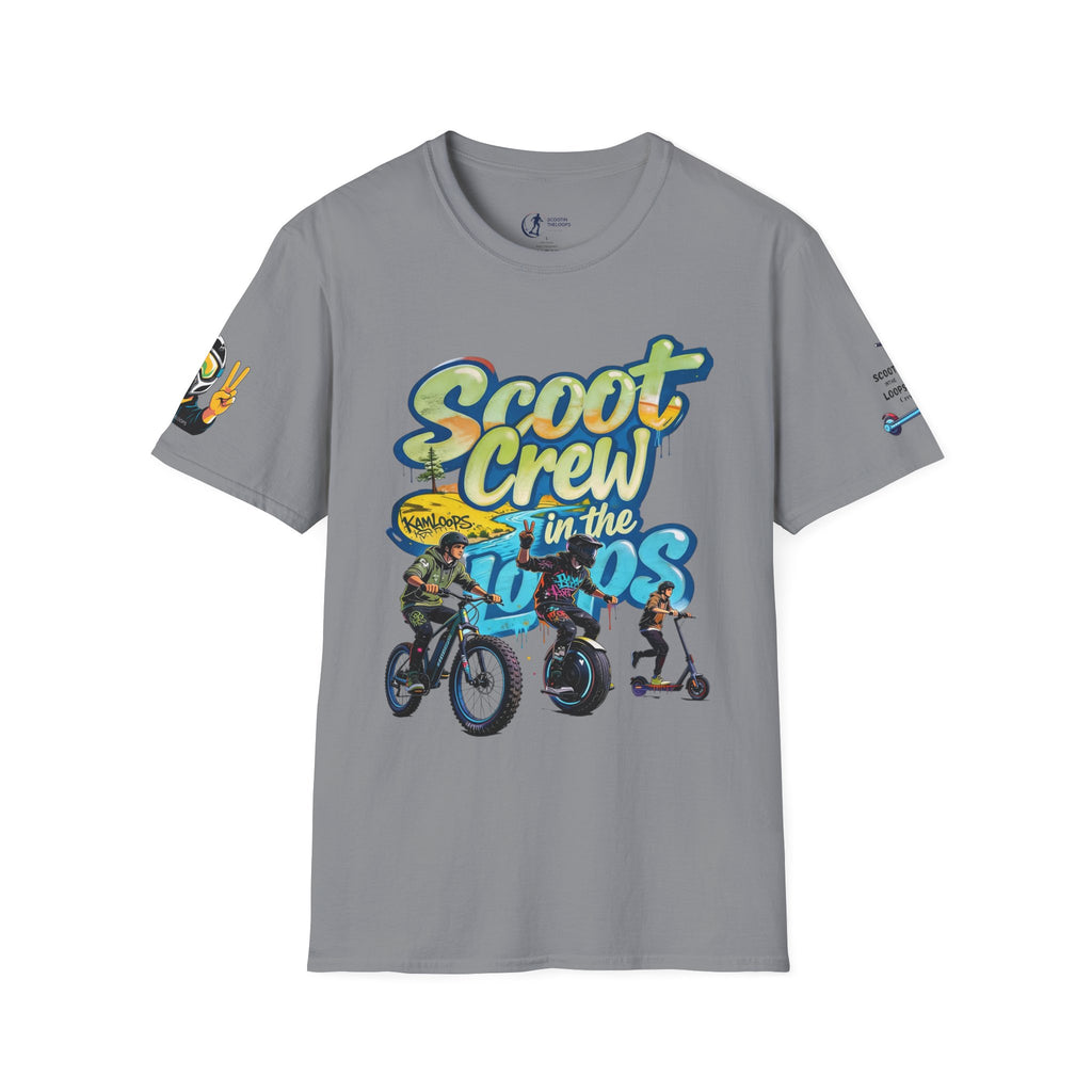 Scoot Crew Graphic Tee — "Scoot Crew in the" Scooter Skateboard Bike Design