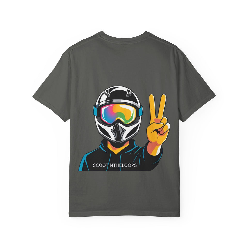 Scoot Helmet Graphic T-Shirt Peace
