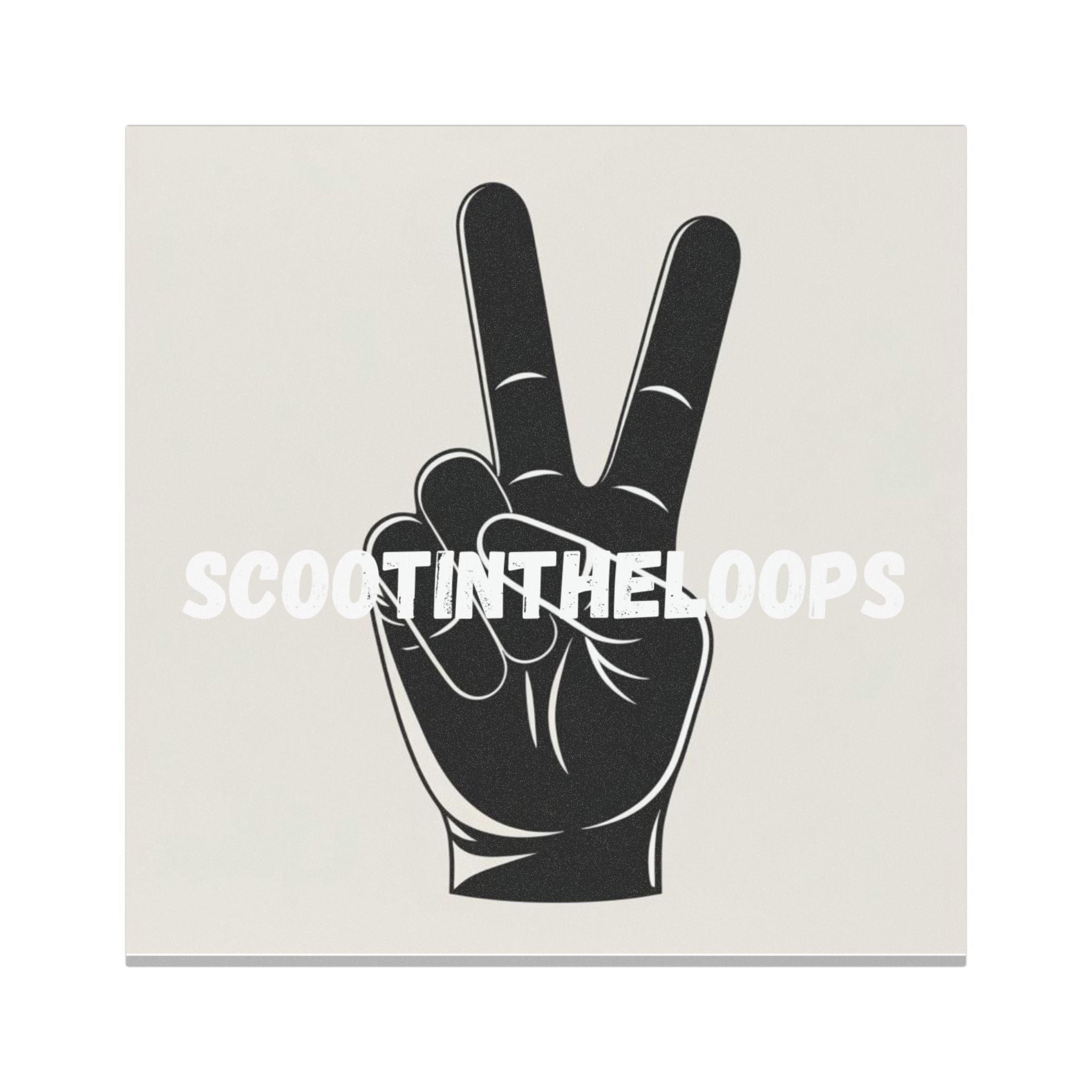 Scoot Peace Car Magnet