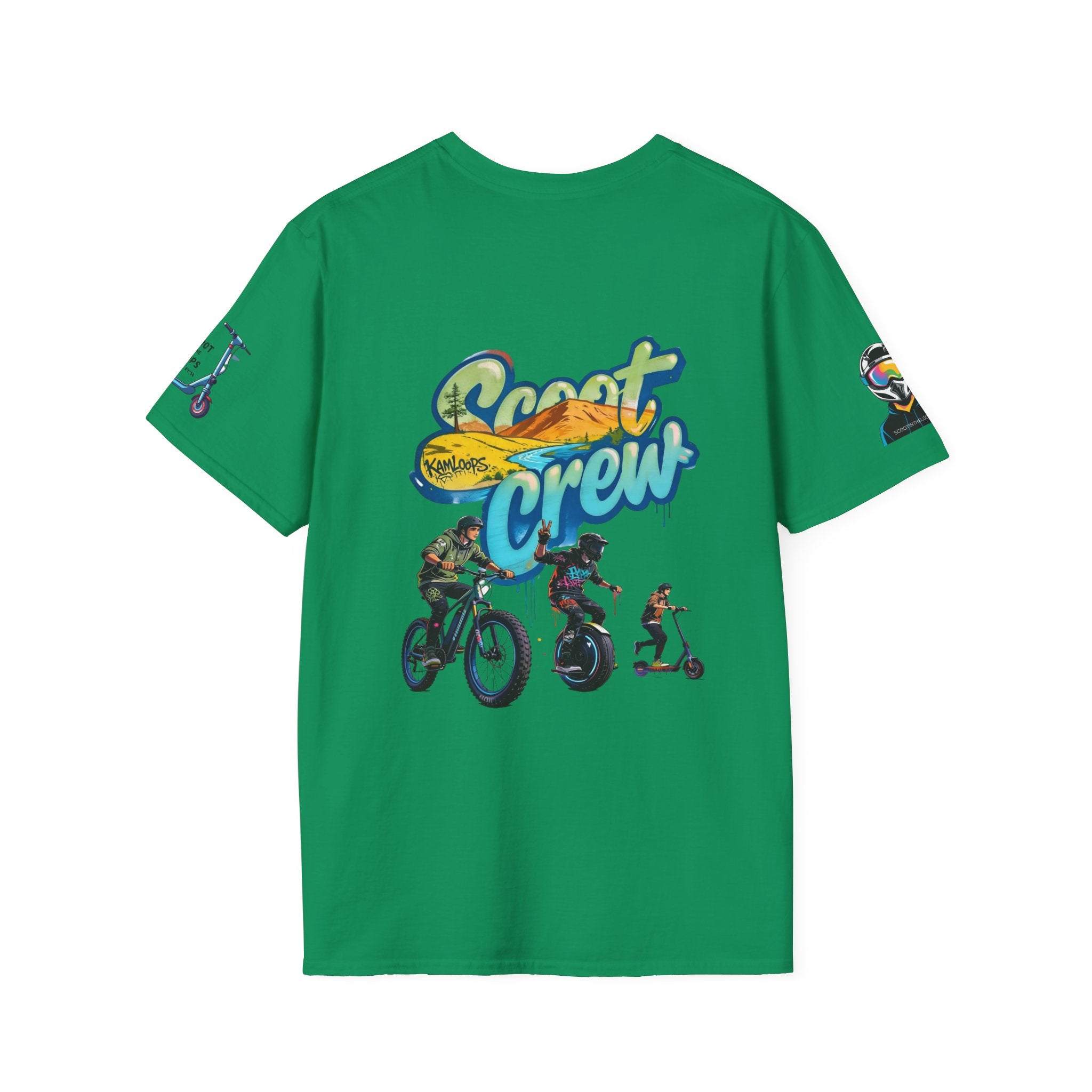Scoot Crew Graphic Tee — "Scoot Crew in the" Scooter Skateboard Bike Design