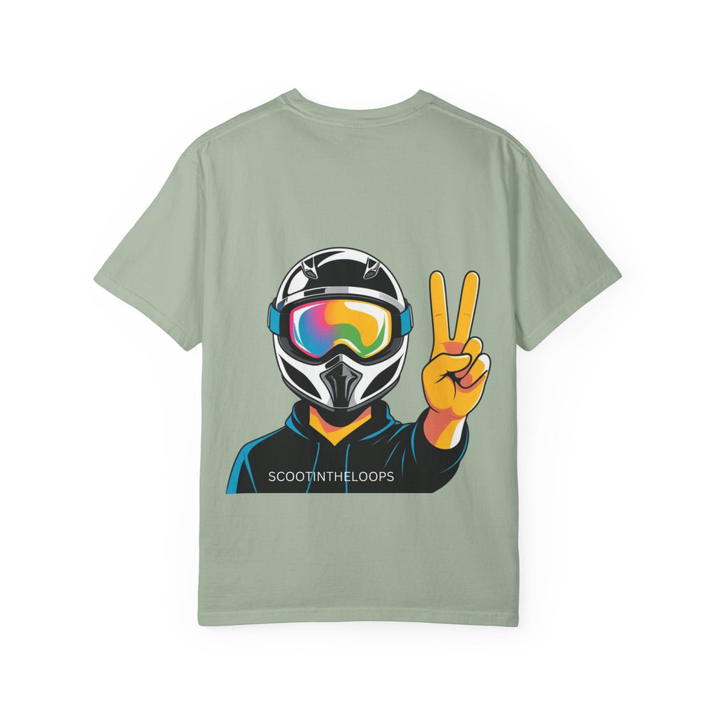 Scoot Helmet Graphic T-Shirt Peace