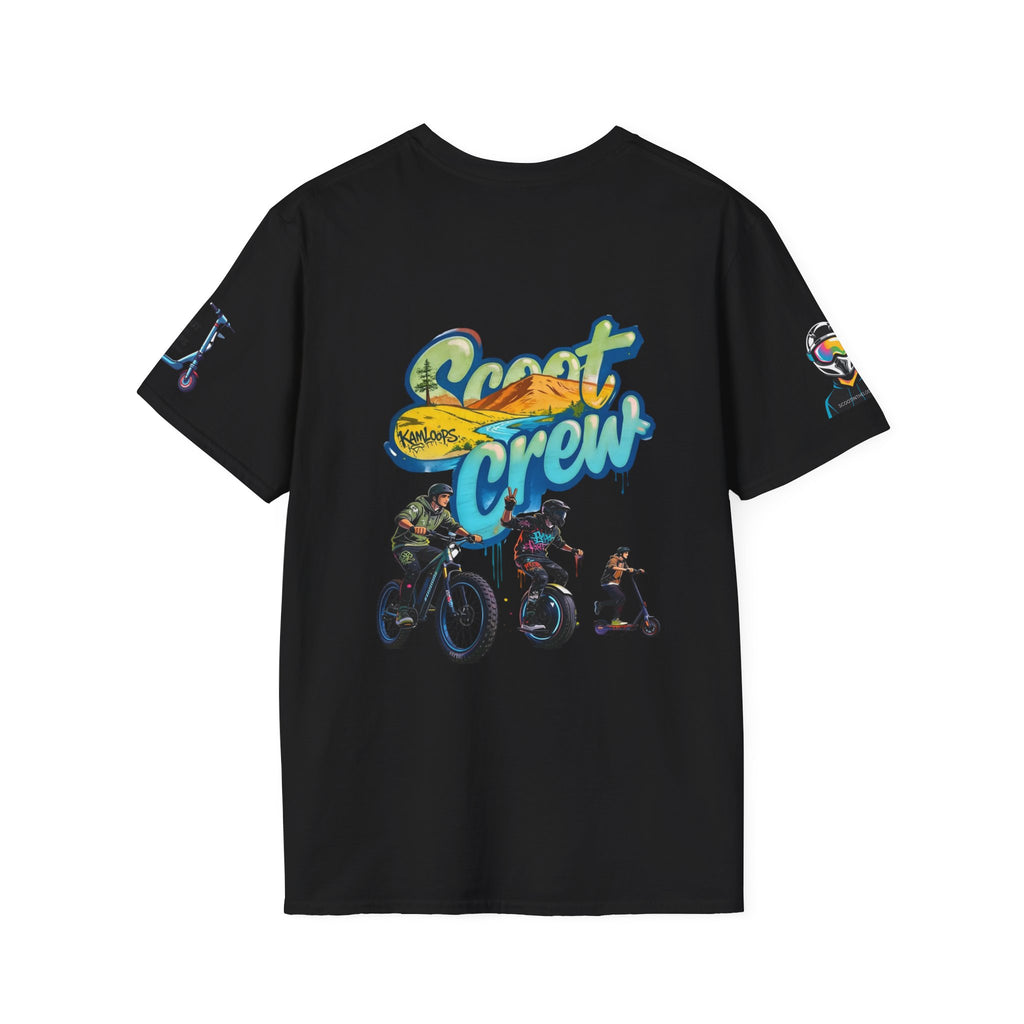 Scoot Crew Graphic Tee — "Scoot Crew in the" Scooter Skateboard Bike Design