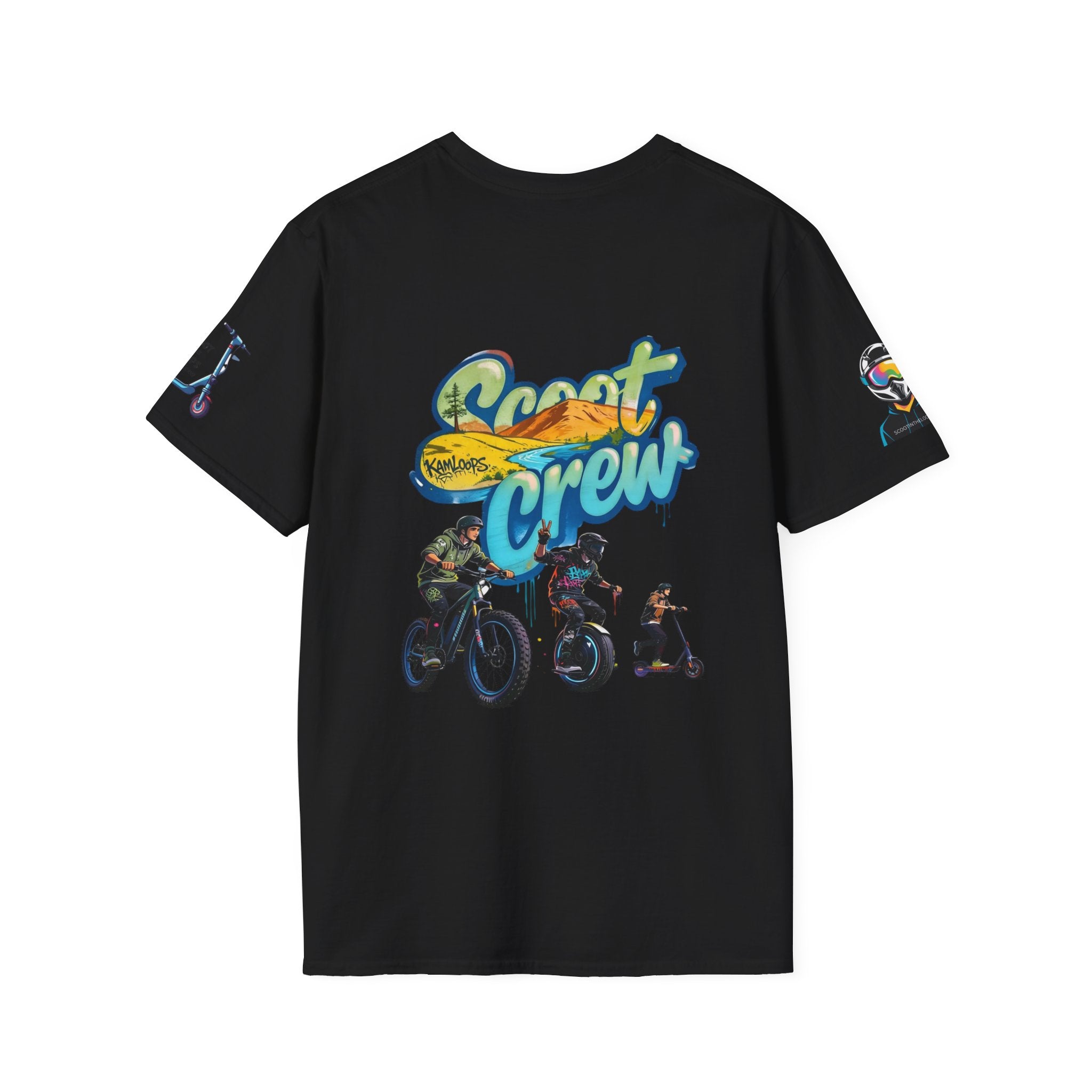 Scoot Crew Graphic Tee — "Scoot Crew in the" Scooter Skateboard Bike Design