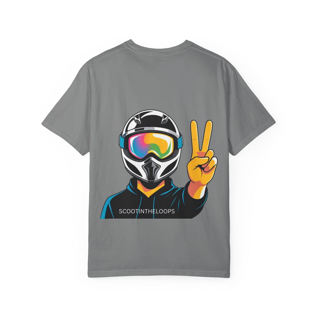 Scoot Helmet Graphic T-Shirt Peace