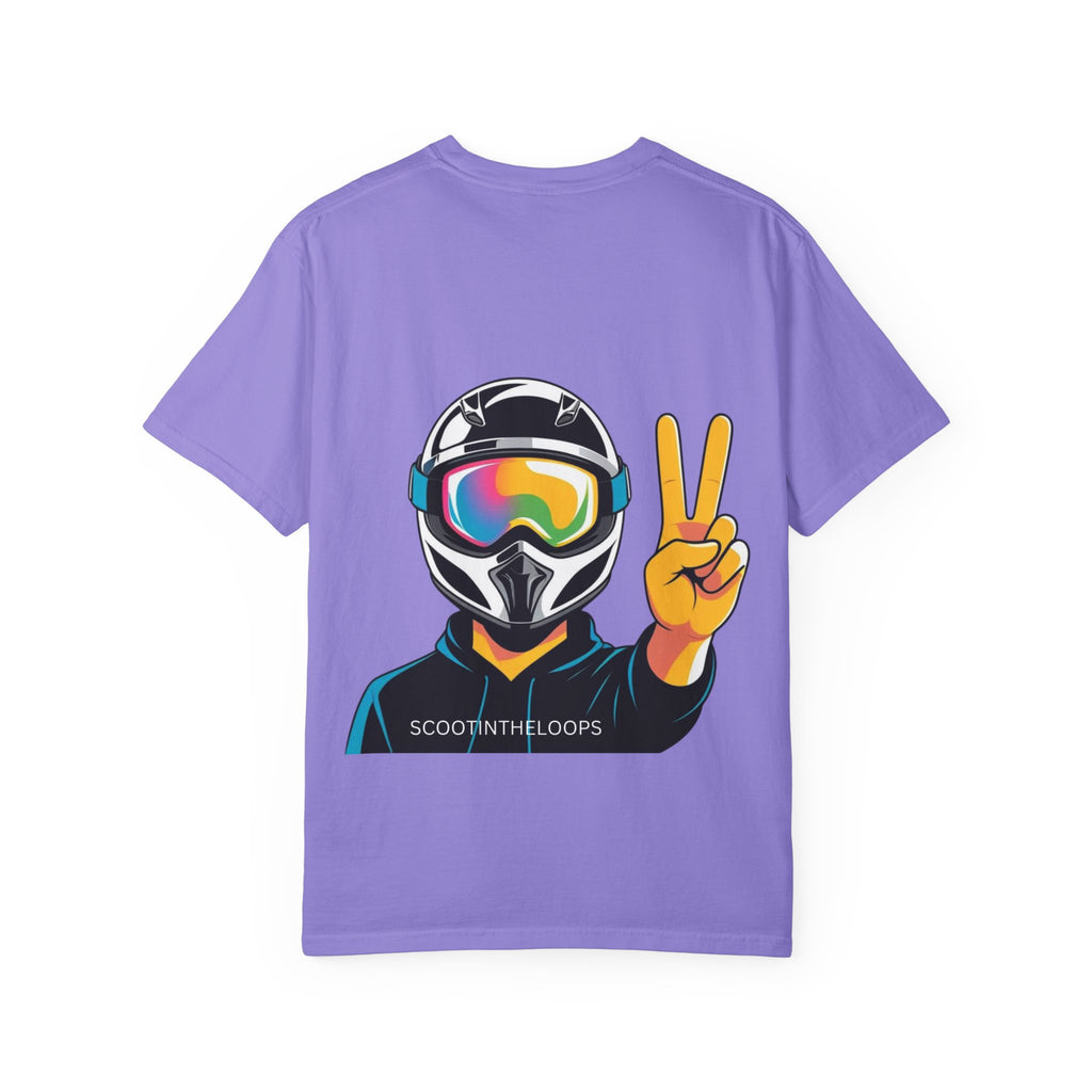 Scoot Helmet Graphic T-Shirt Peace