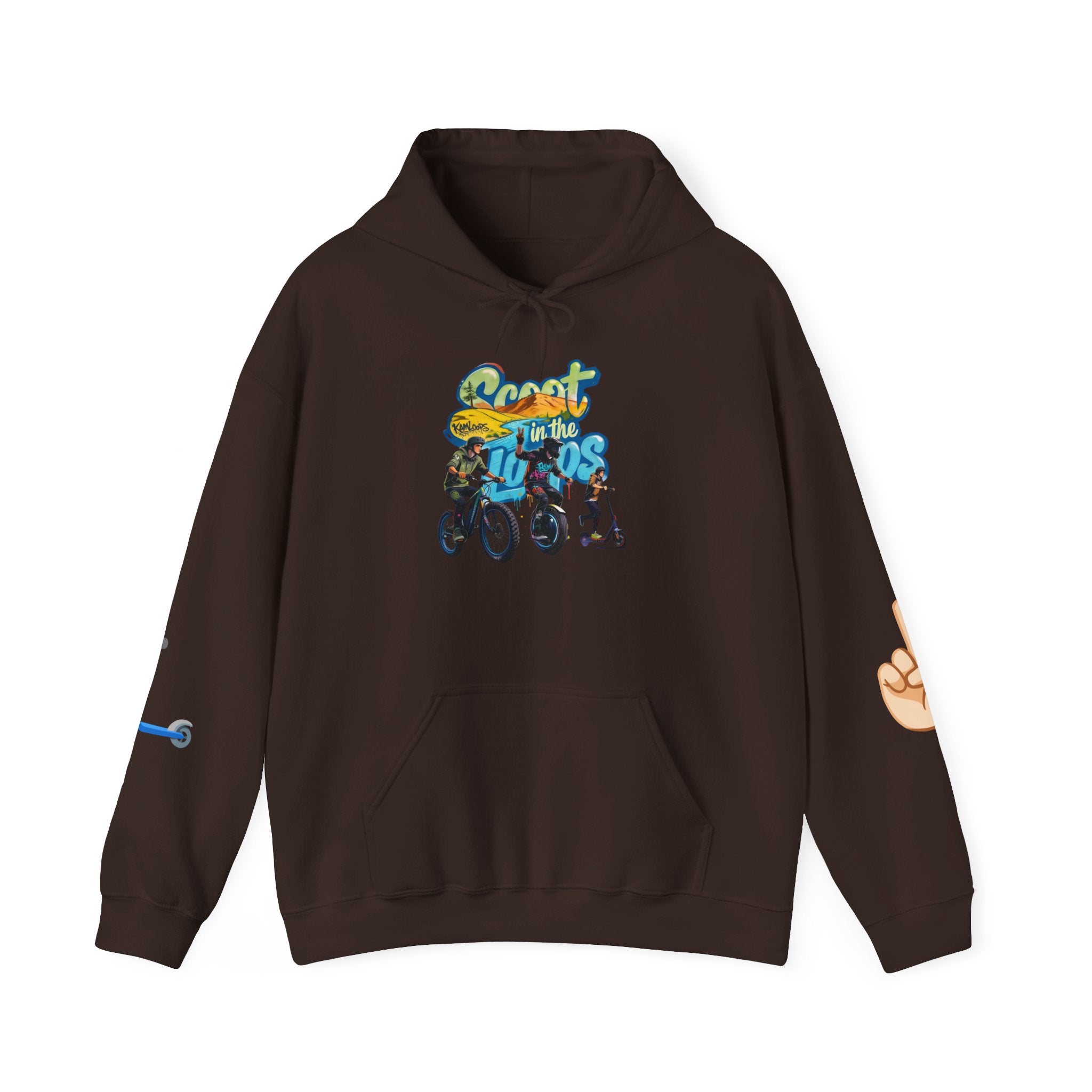 Rider Peace Sign Hoodie — Motorcycle & Scooter Graphic Pullover