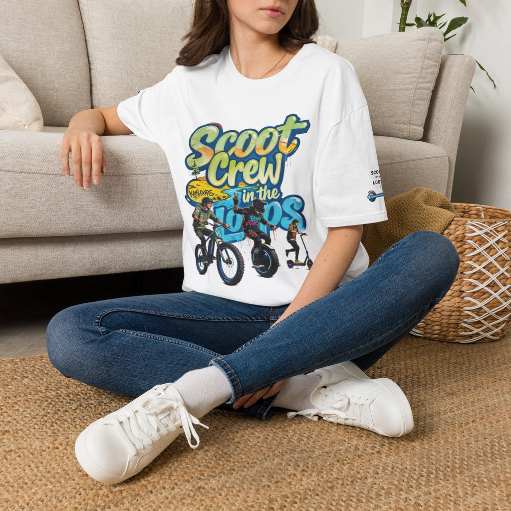 Scoot Crew Graphic Tee — "Scoot Crew in the" Scooter Skateboard Bike Design