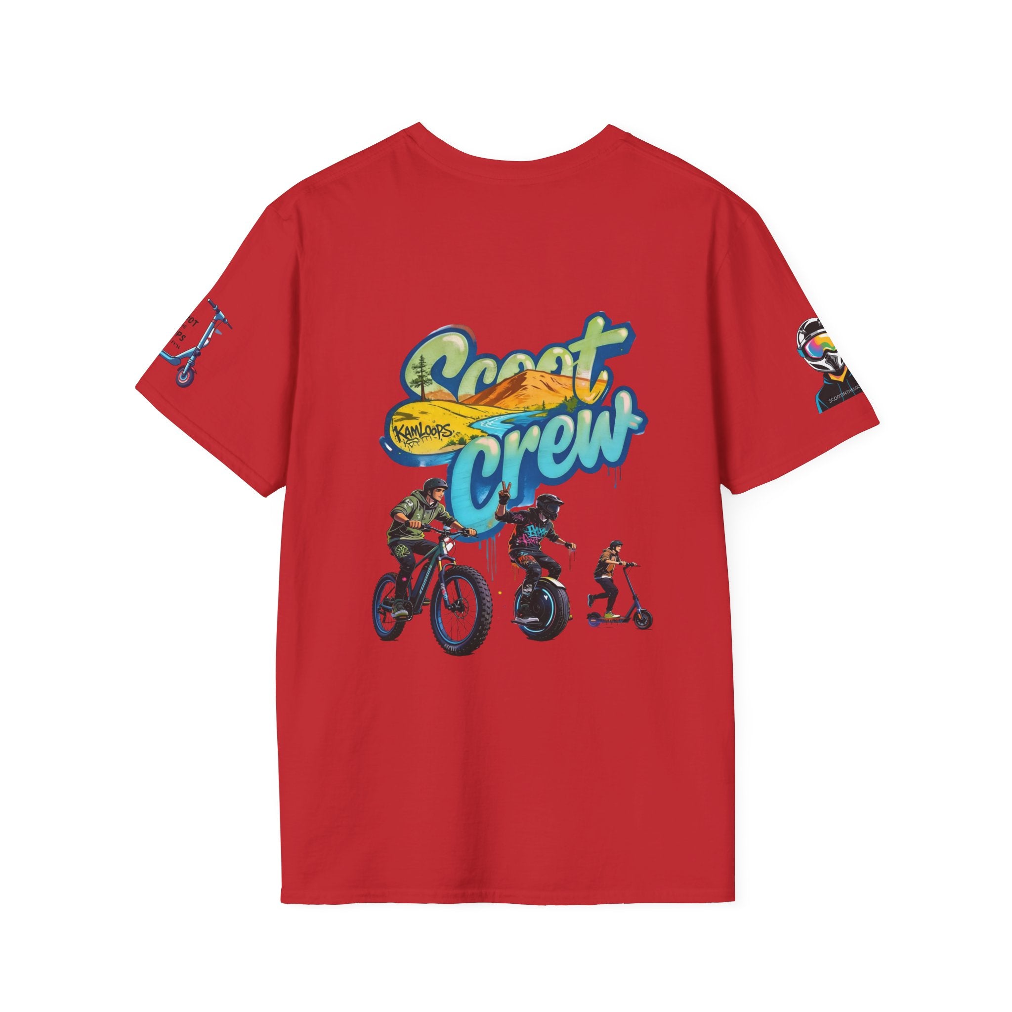 Scoot Crew Graphic Tee — "Scoot Crew in the" Scooter Skateboard Bike Design