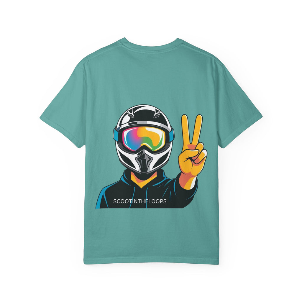 Scoot Helmet Graphic T-Shirt Peace