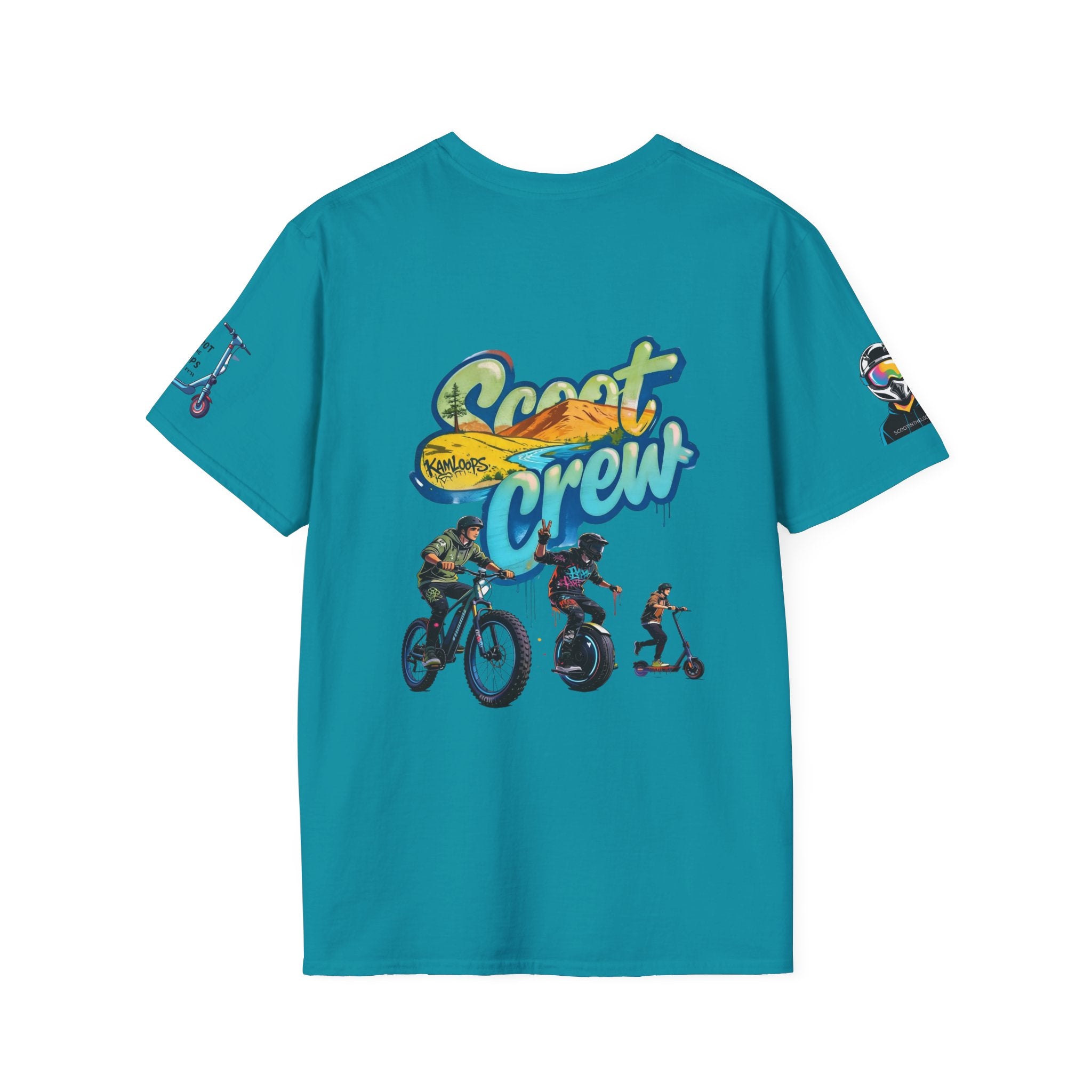 Scoot Crew Graphic Tee — "Scoot Crew in the" Scooter Skateboard Bike Design