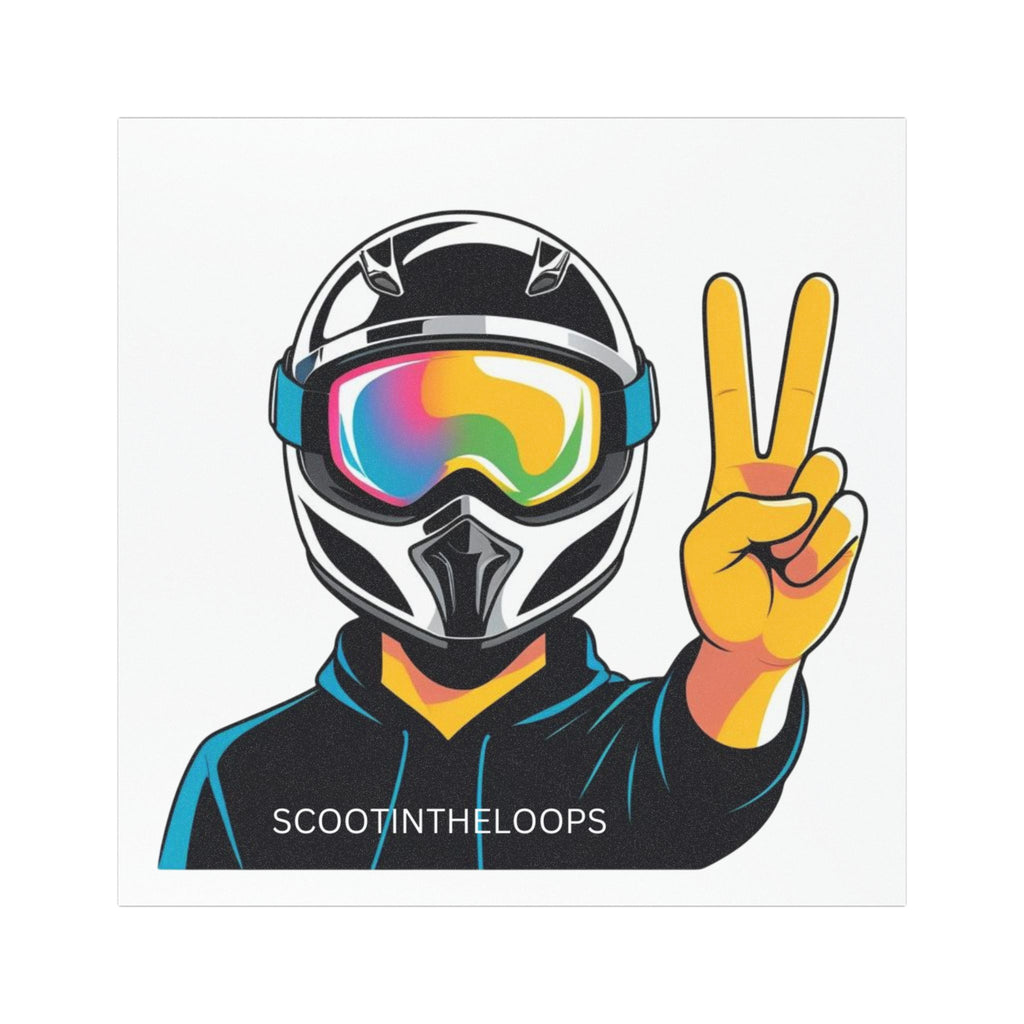 Scoot Guy Peace Car Magnet