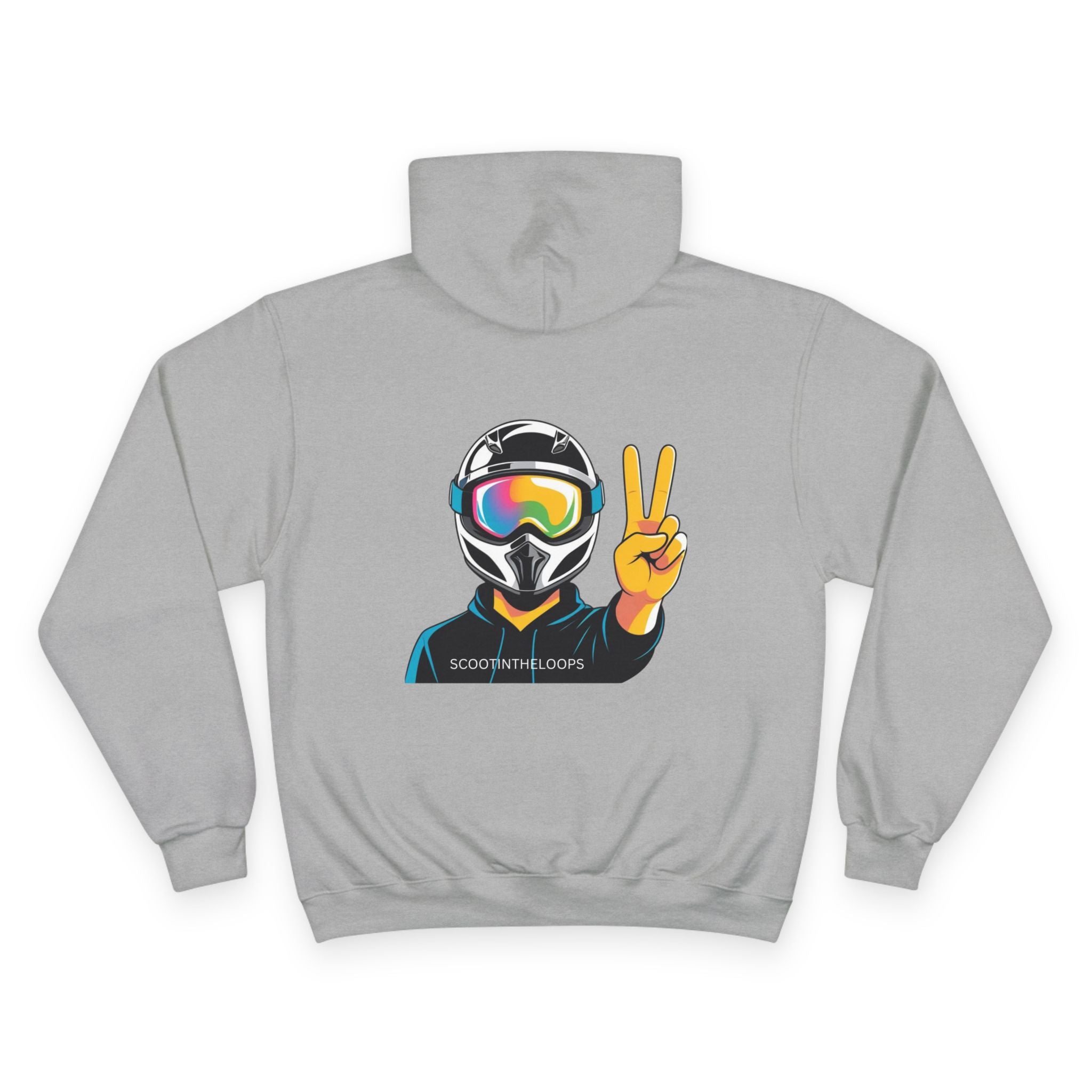 Scoot and Loops Hoodie – Electric Scooter Rider Peace Sign Pullover