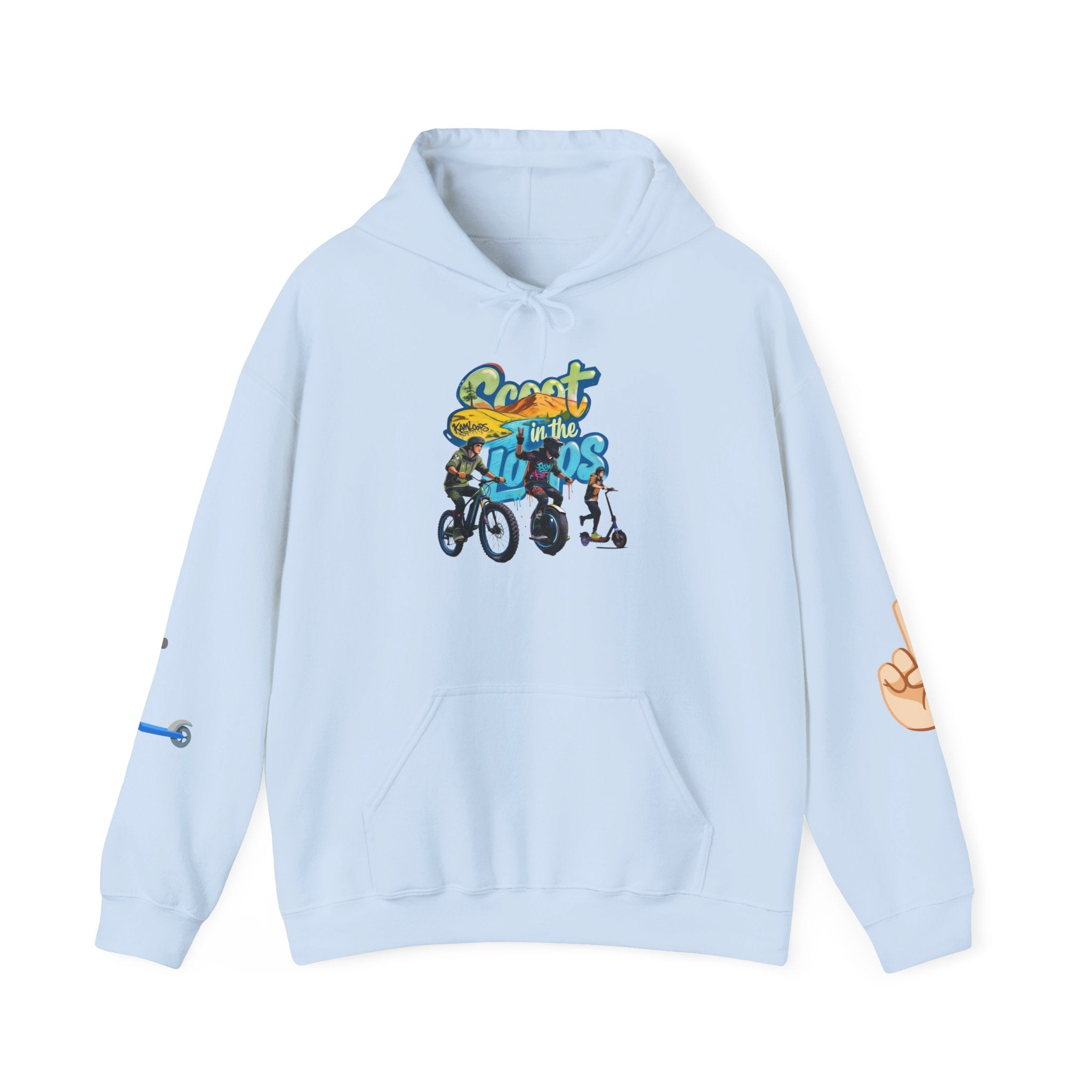 Rider Peace Sign Hoodie — Motorcycle & Scooter Graphic Pullover
