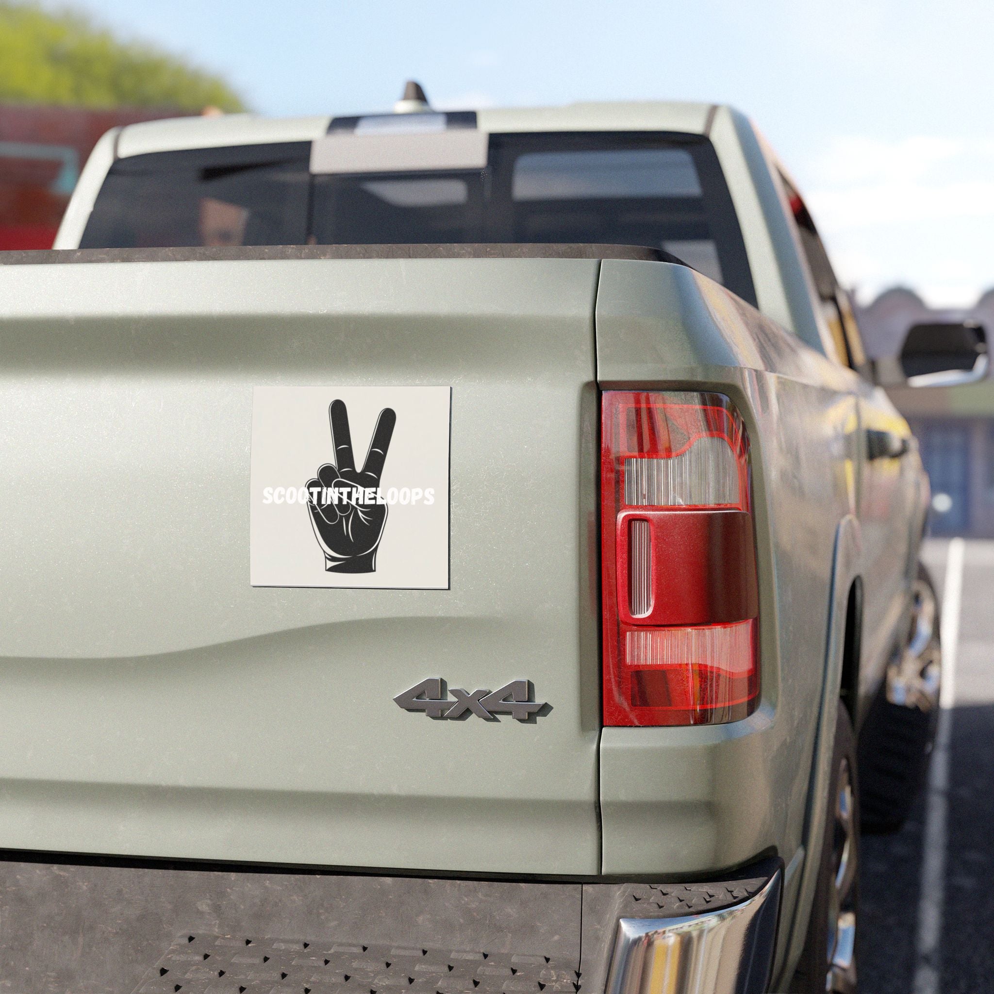 Scoot Peace Car Magnet