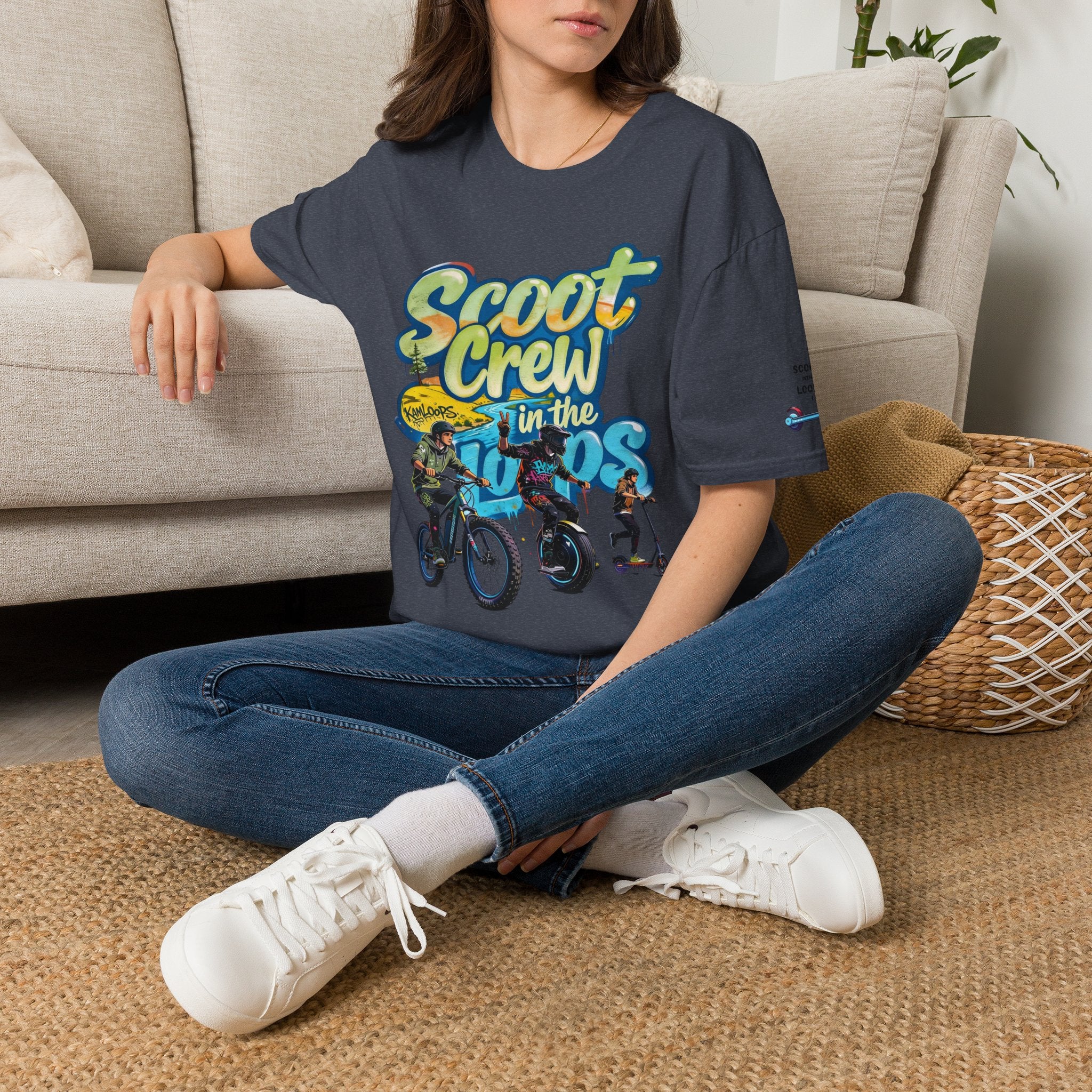 Scoot Crew Graphic Tee — "Scoot Crew in the" Scooter Skateboard Bike Design