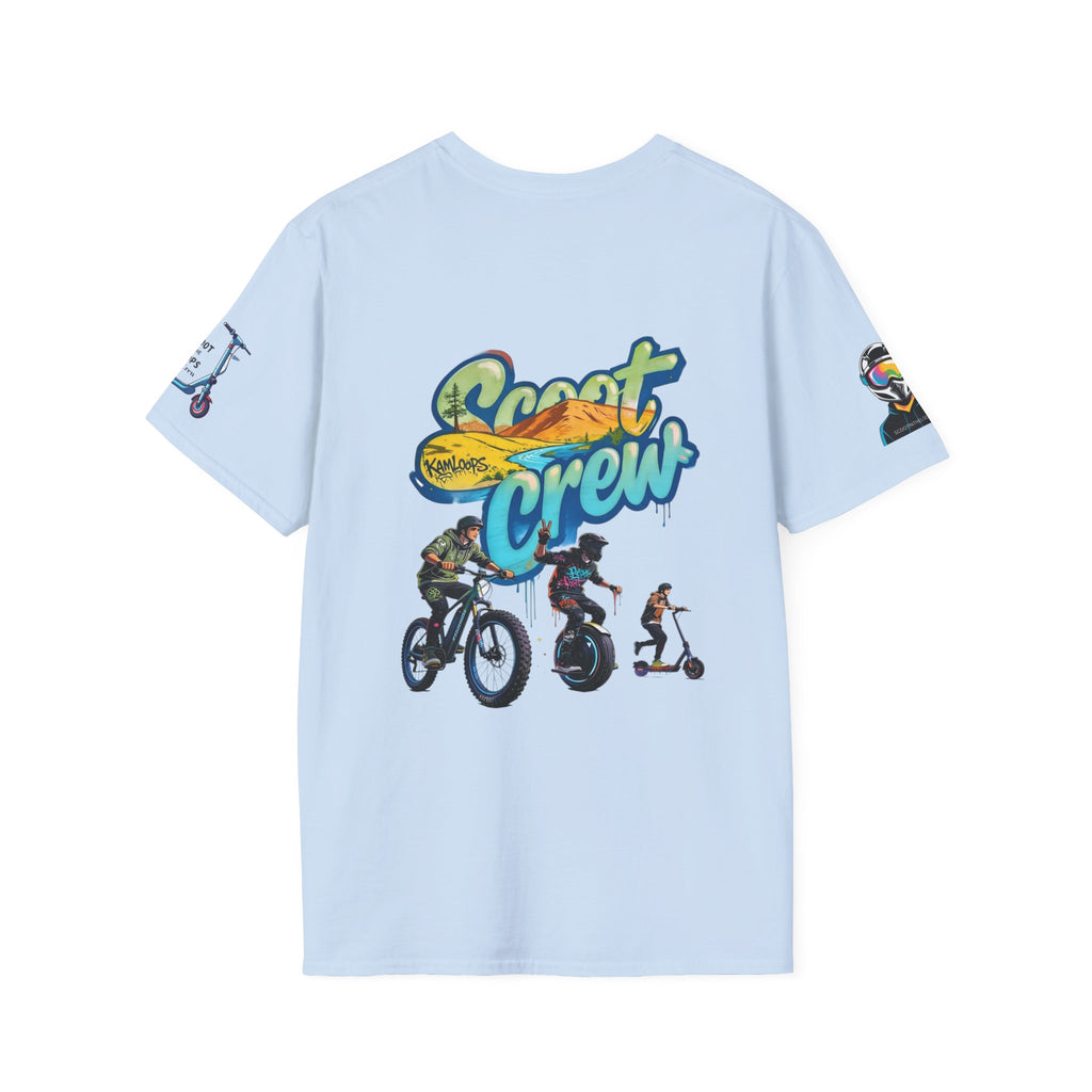 Scoot Crew Graphic Tee — "Scoot Crew in the" Scooter Skateboard Bike Design