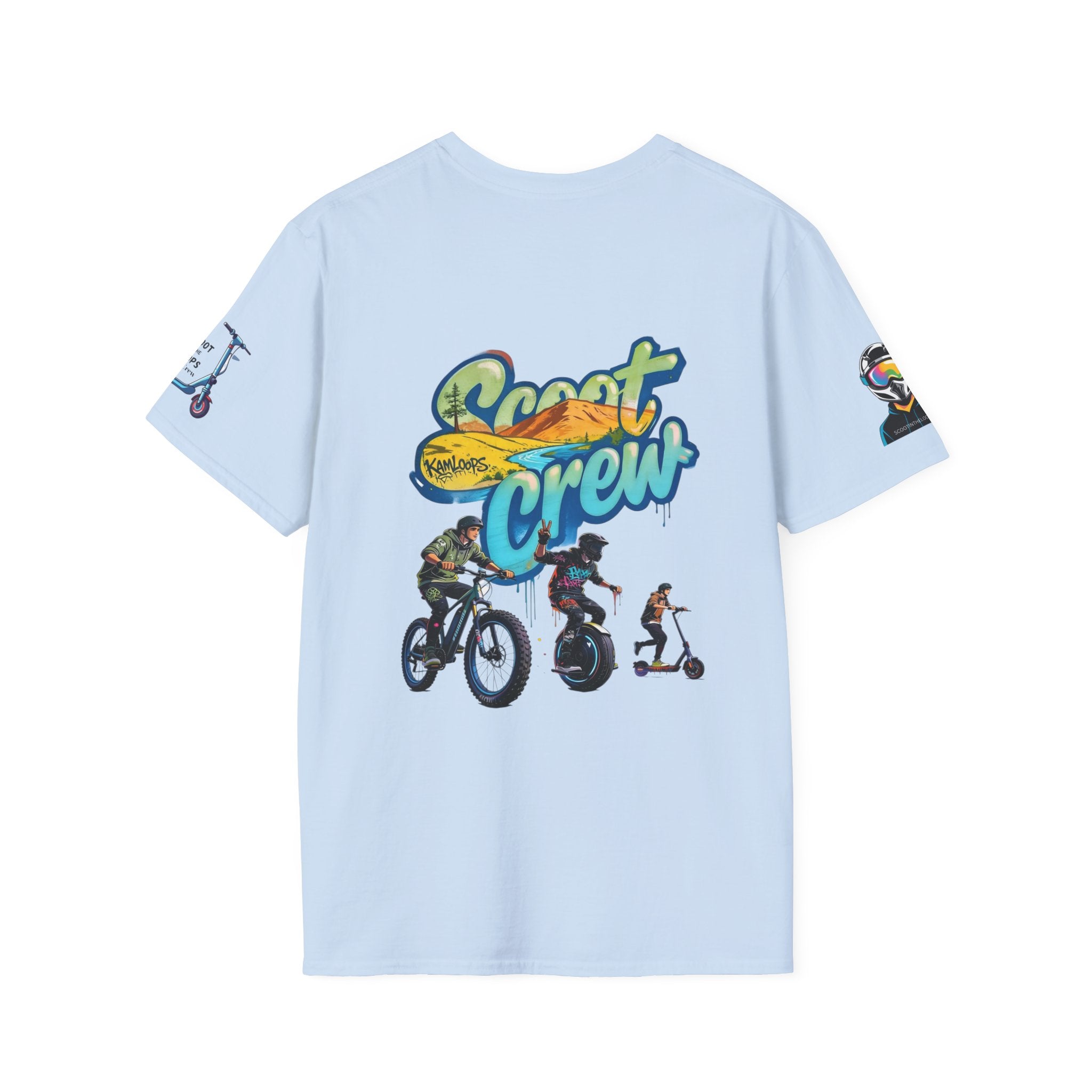 Scoot Crew Graphic Tee — "Scoot Crew in the" Scooter Skateboard Bike Design