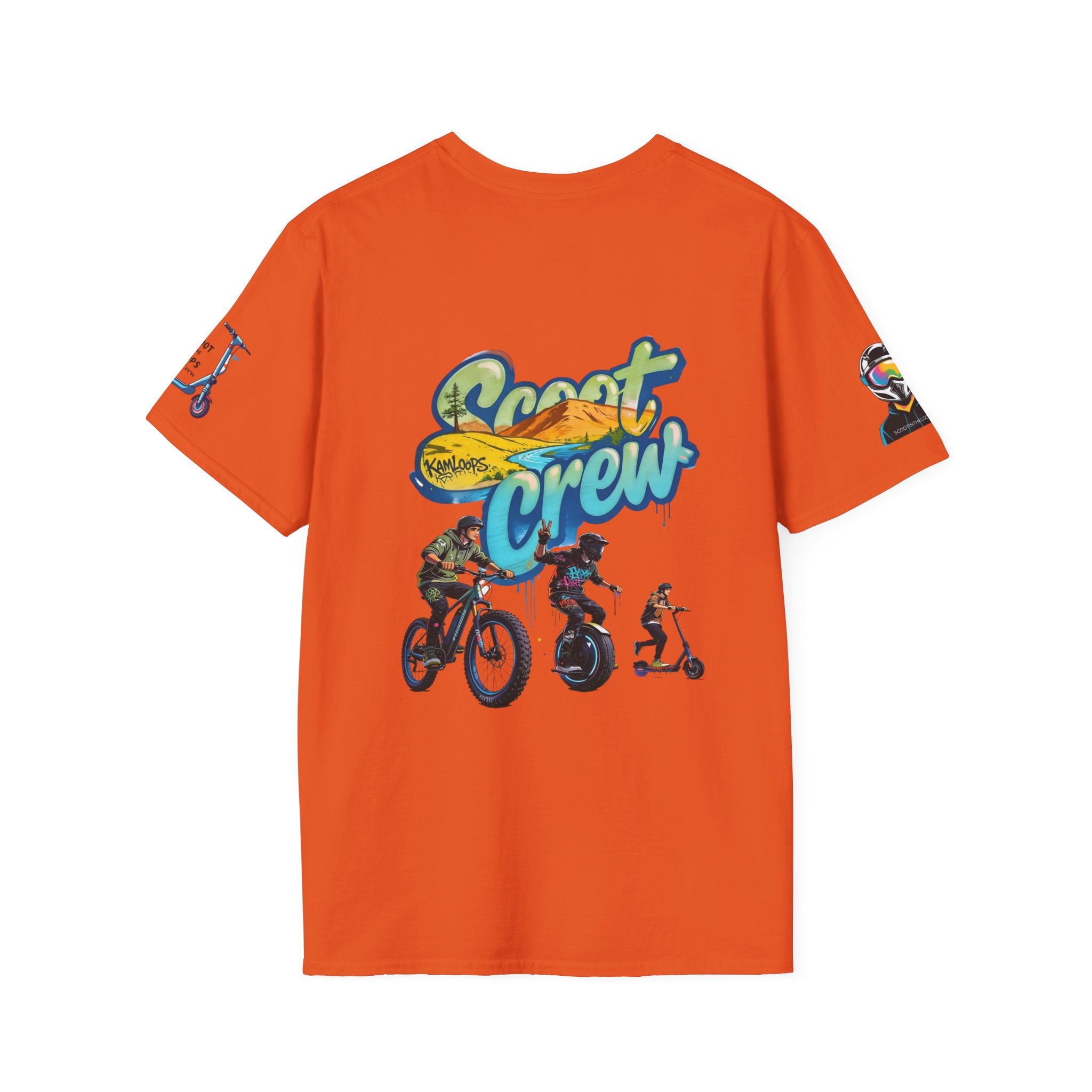 Scoot Crew Graphic Tee — "Scoot Crew in the" Scooter Skateboard Bike Design