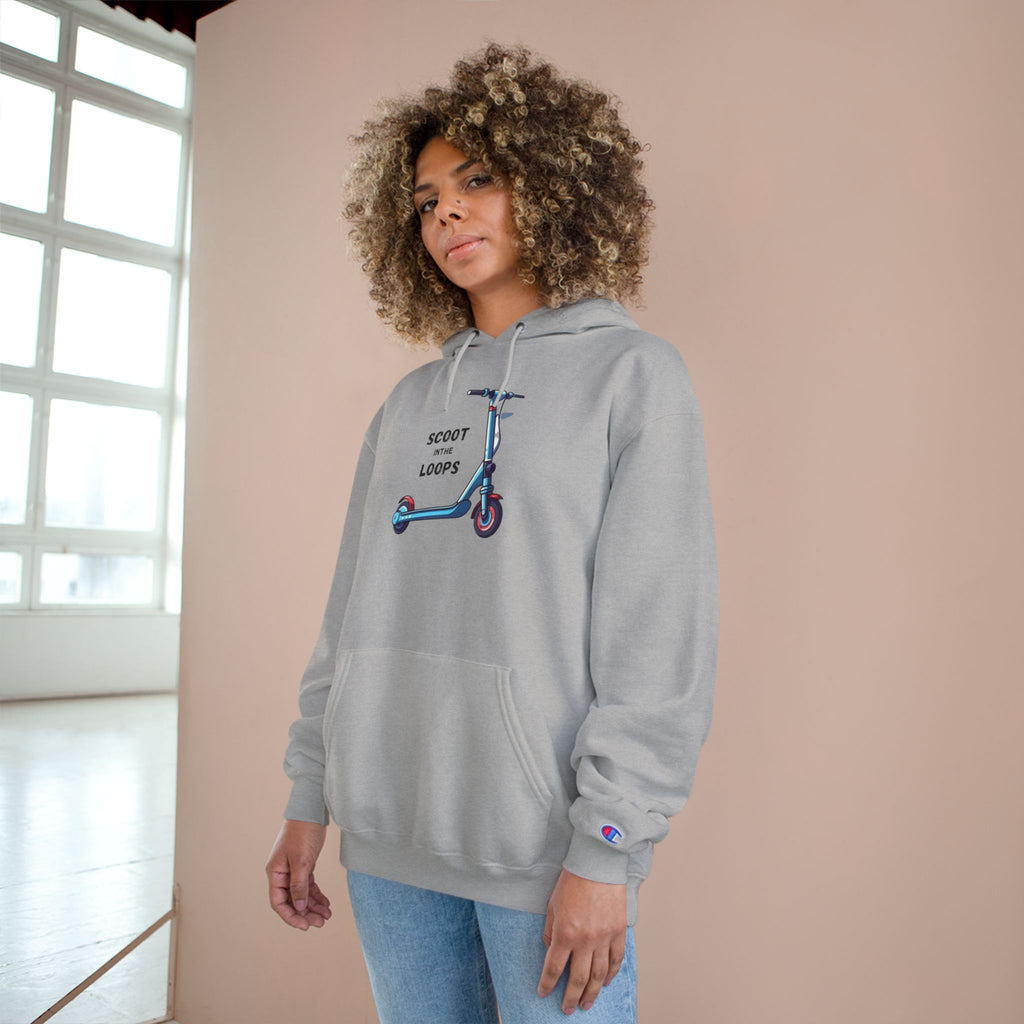 Scoot and Loops Hoodie – Electric Scooter Rider Peace Sign Pullover