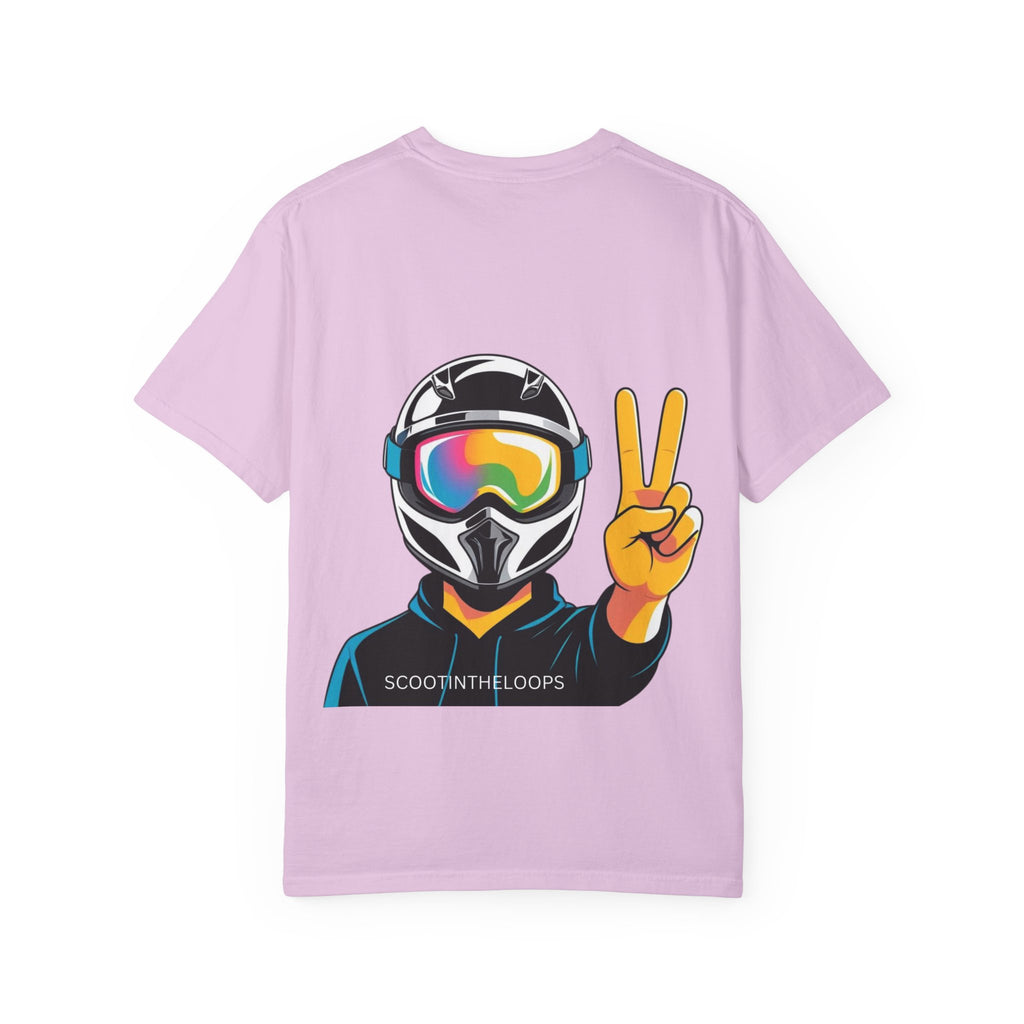 Scoot Helmet Graphic T-Shirt Peace