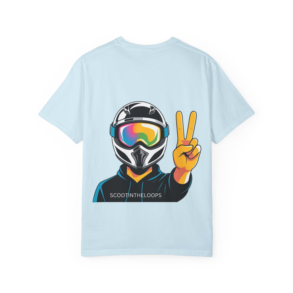 Scoot Helmet Graphic T-Shirt Peace