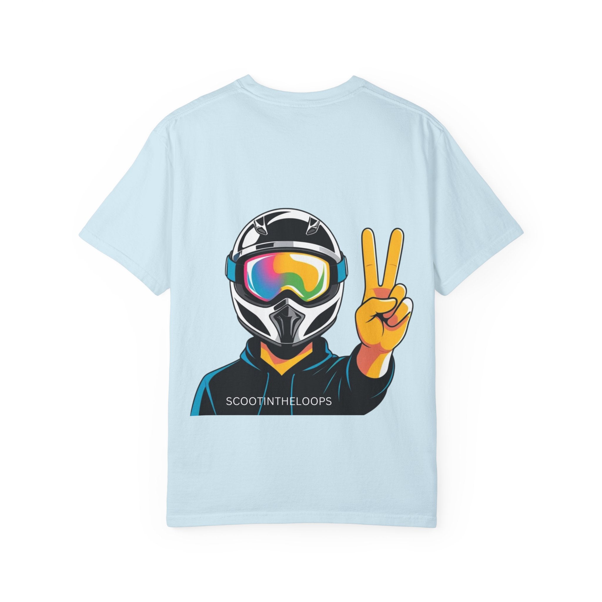 Scoot Helmet Graphic T-Shirt Peace