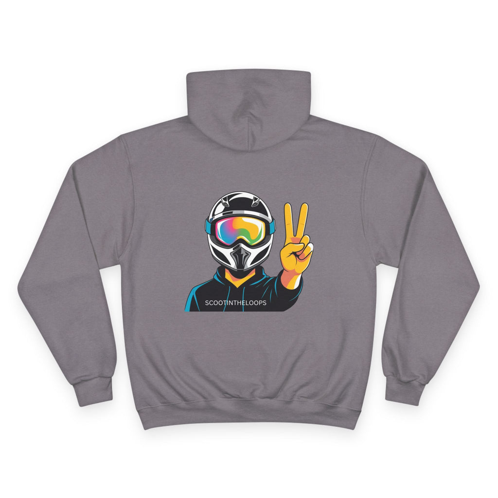 Scoot and Loops Hoodie – Electric Scooter Rider Peace Sign Pullover