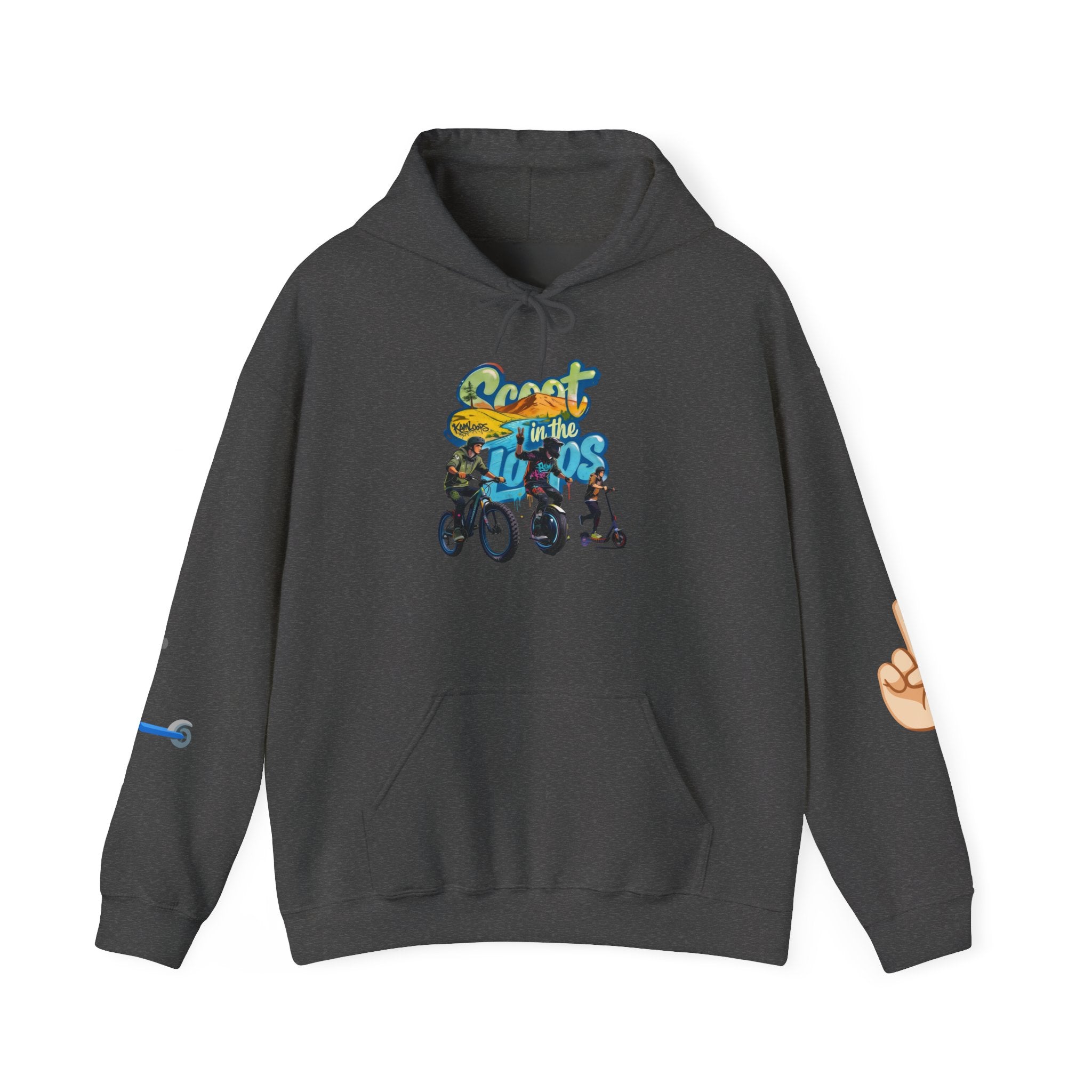 Rider Peace Sign Hoodie — Motorcycle & Scooter Graphic Pullover