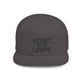 Scoot in the Loops Flat Bill Snapback Hat — Skate Scooter Streetwear Cap