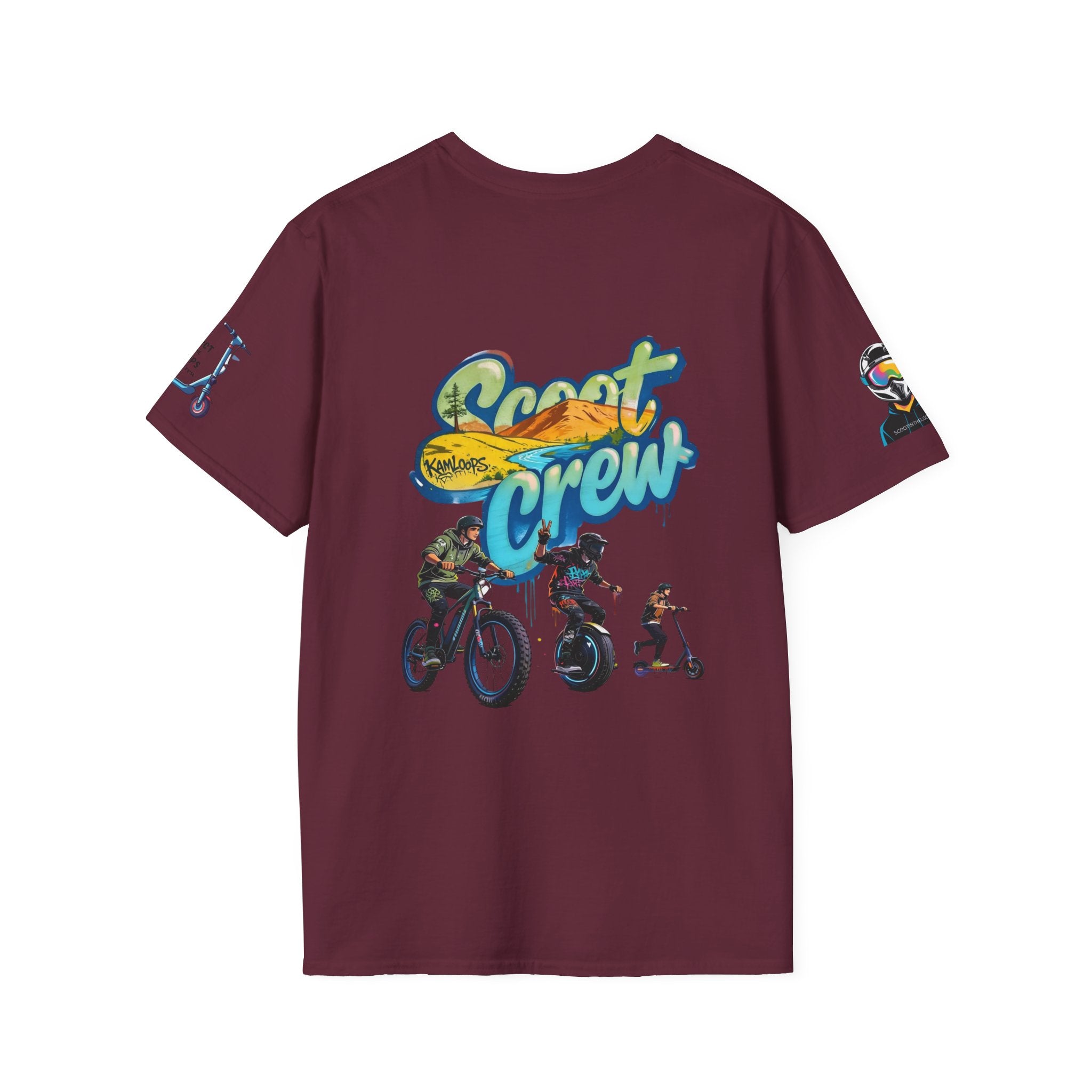 Scoot Crew Graphic Tee — "Scoot Crew in the" Scooter Skateboard Bike Design