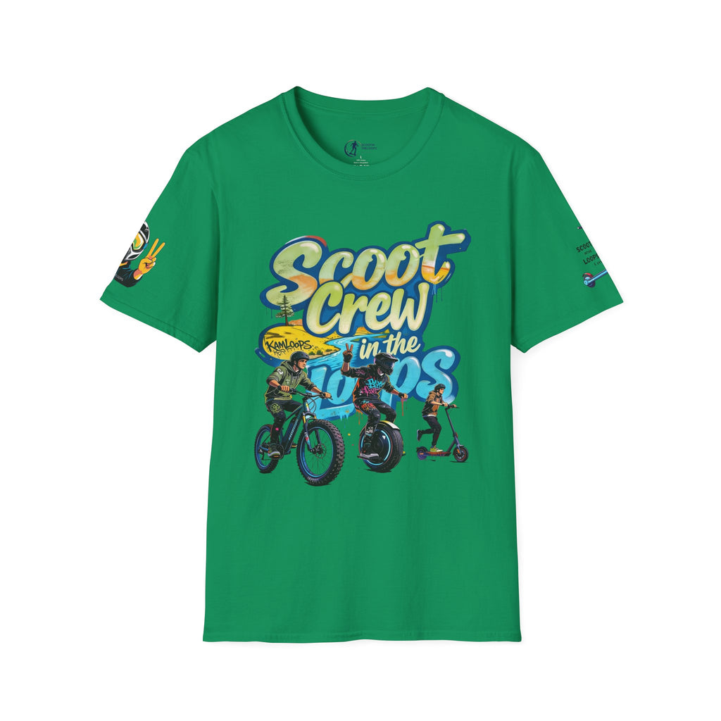 Scoot Crew Graphic Tee — "Scoot Crew in the" Scooter Skateboard Bike Design