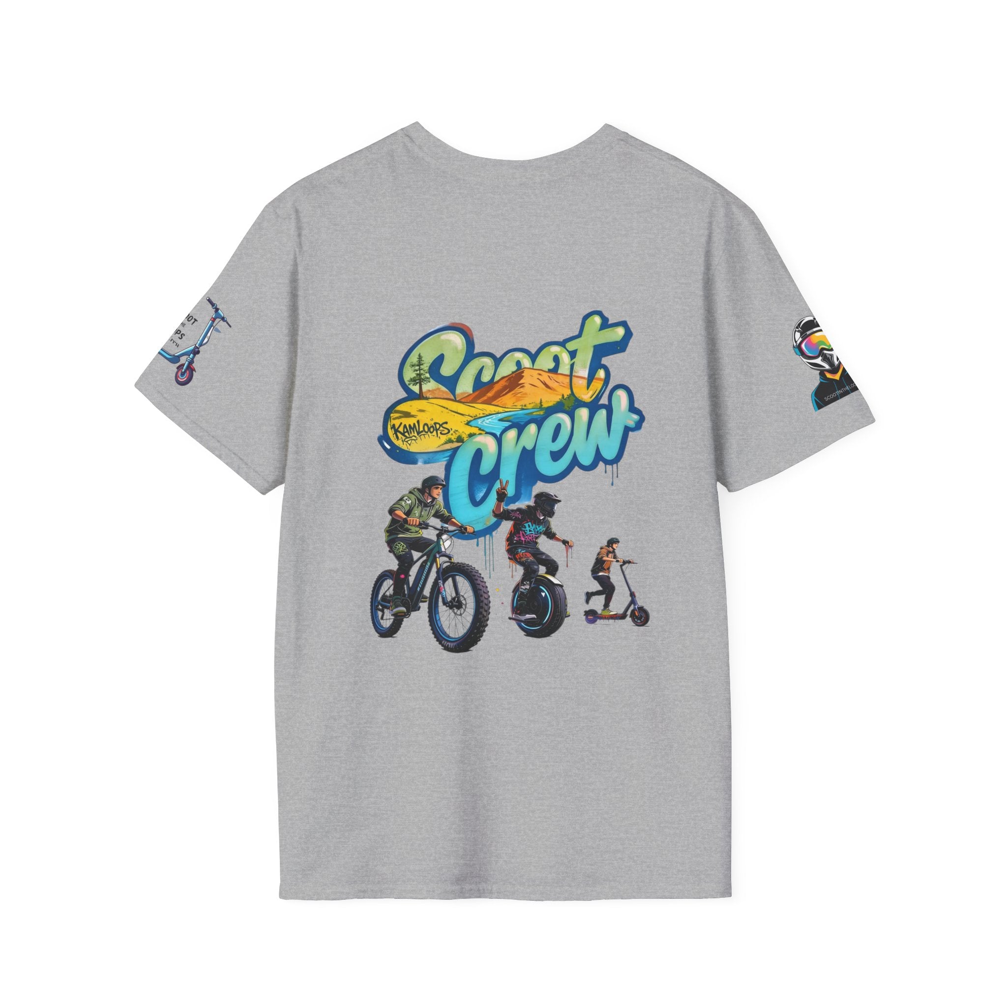 Scoot Crew Graphic Tee — "Scoot Crew in the" Scooter Skateboard Bike Design